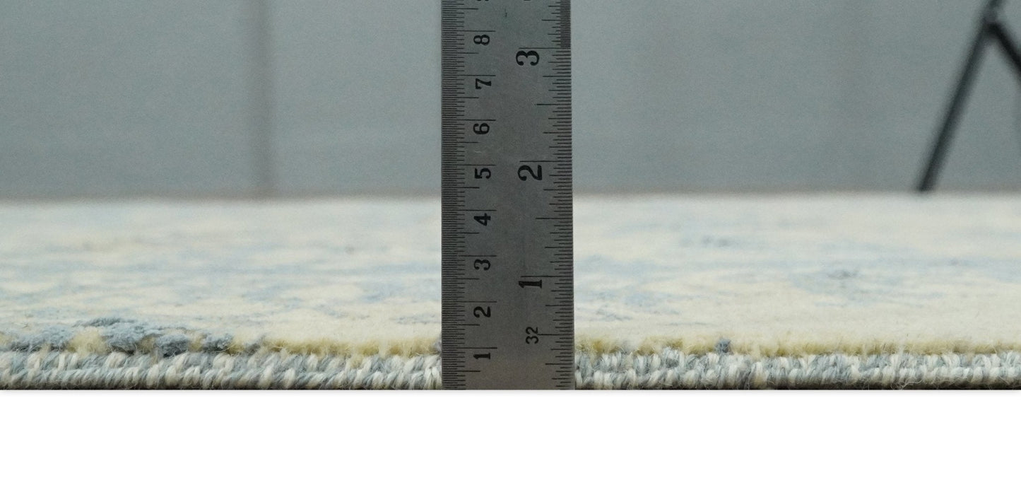 4x6 Fine Hand Knotted Gold and Silver Traditional Vintage Persian Style Antique Wool and Silk Rug | AGR11 - Nuvé