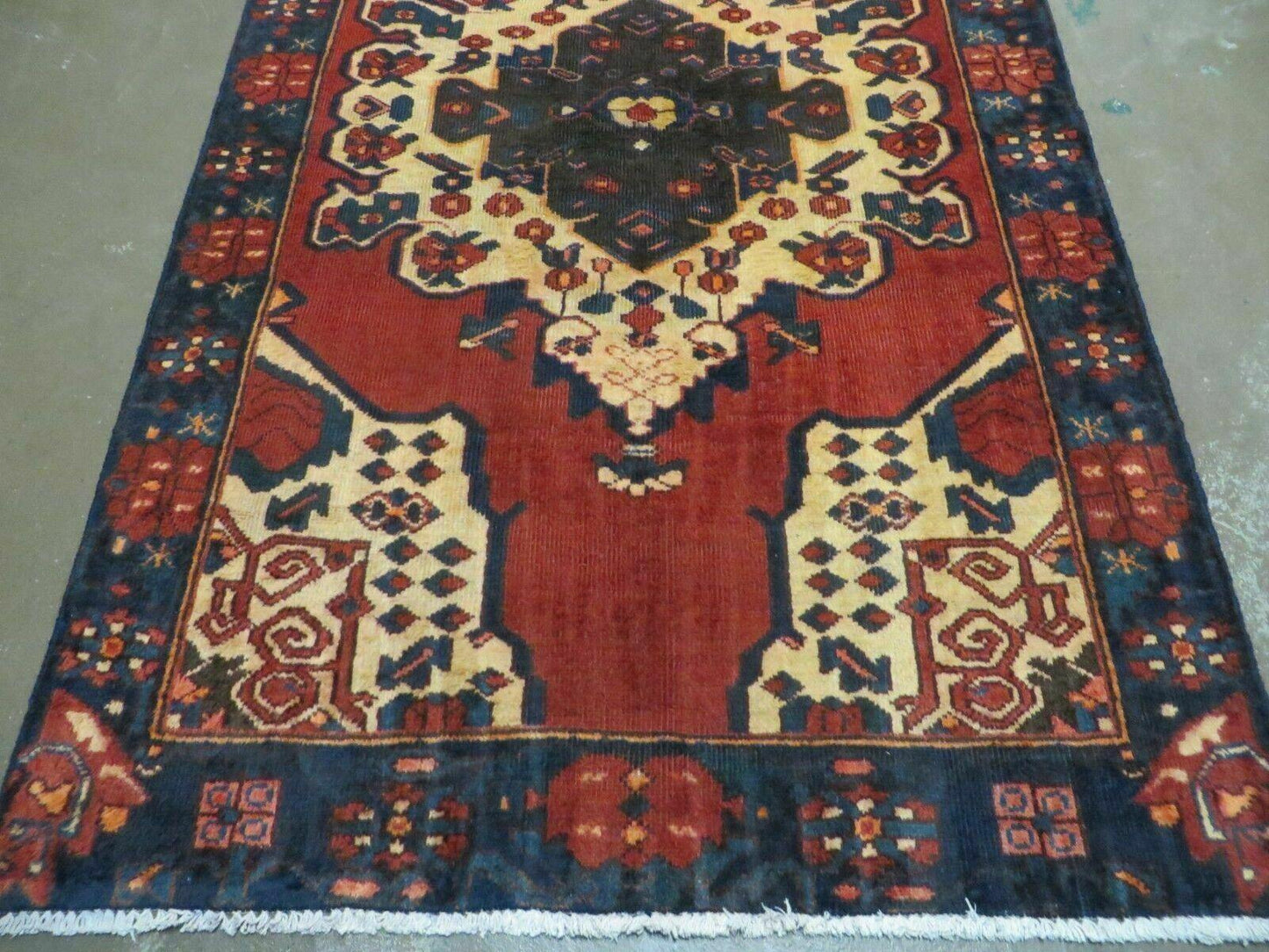4' X 7' Antique 1920 Handmade Turkish Wool Rug Veg Dye Nice - Nuvé