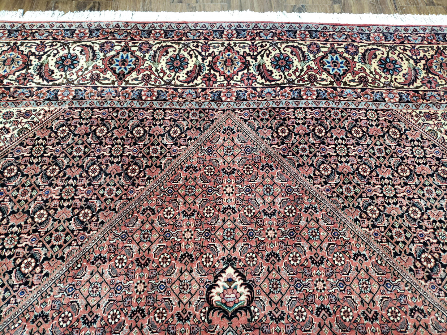 Persian Bijar Rug 8x11 - Herati Mahi Pattern - Nuvé