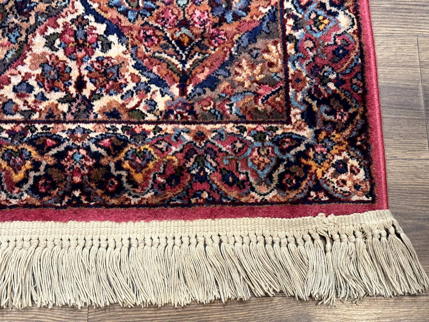 Karastan Rug 3x5 Multicolor Panel Kirman #717, Original 700 Series, Wool Pile, Discontinued - Nuvé