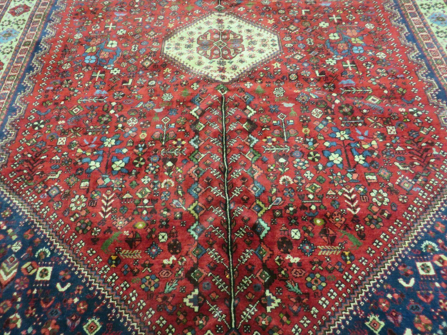Persian Tribal Rug 7x10, Shiraz Carpet, Abadeh Rug - Nuvé
