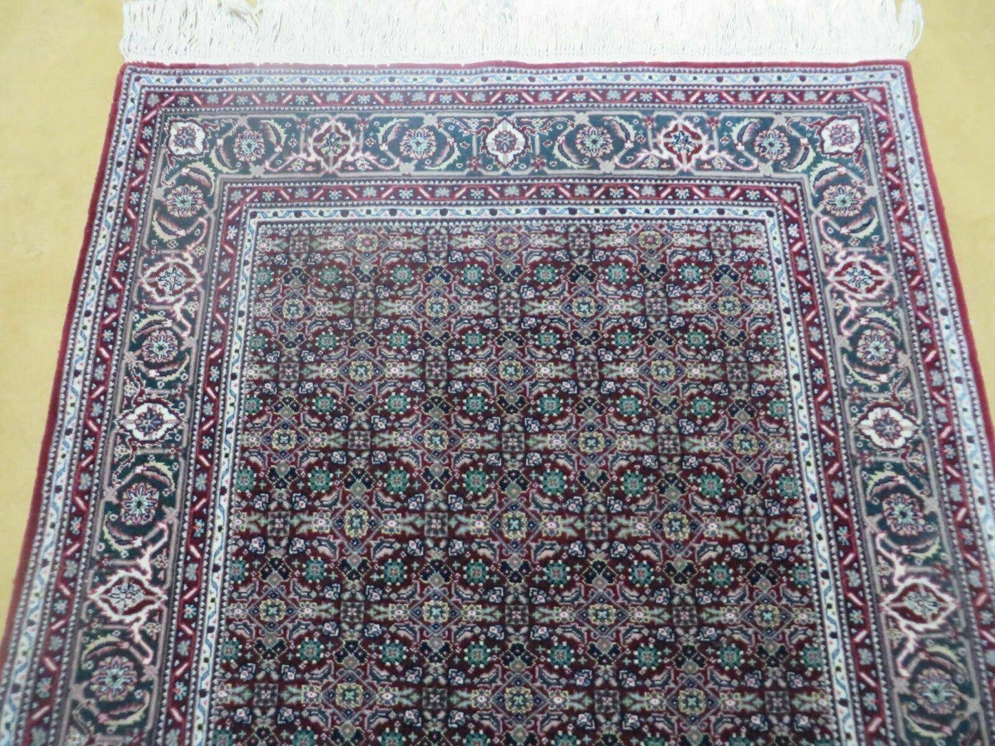 3' X 5' Vintage Fine Handmade Indian Amritsar Wool Silk Rug Nice - Nuvé
