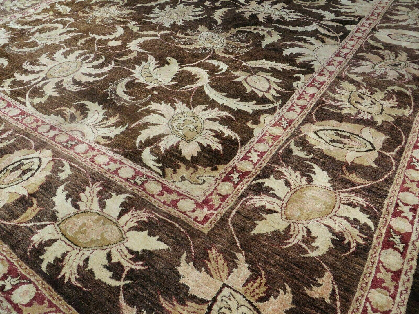 13' X 16' Vintage Handmade Peshawar Oushak Wool Rug Carpet Nice - Nuvé