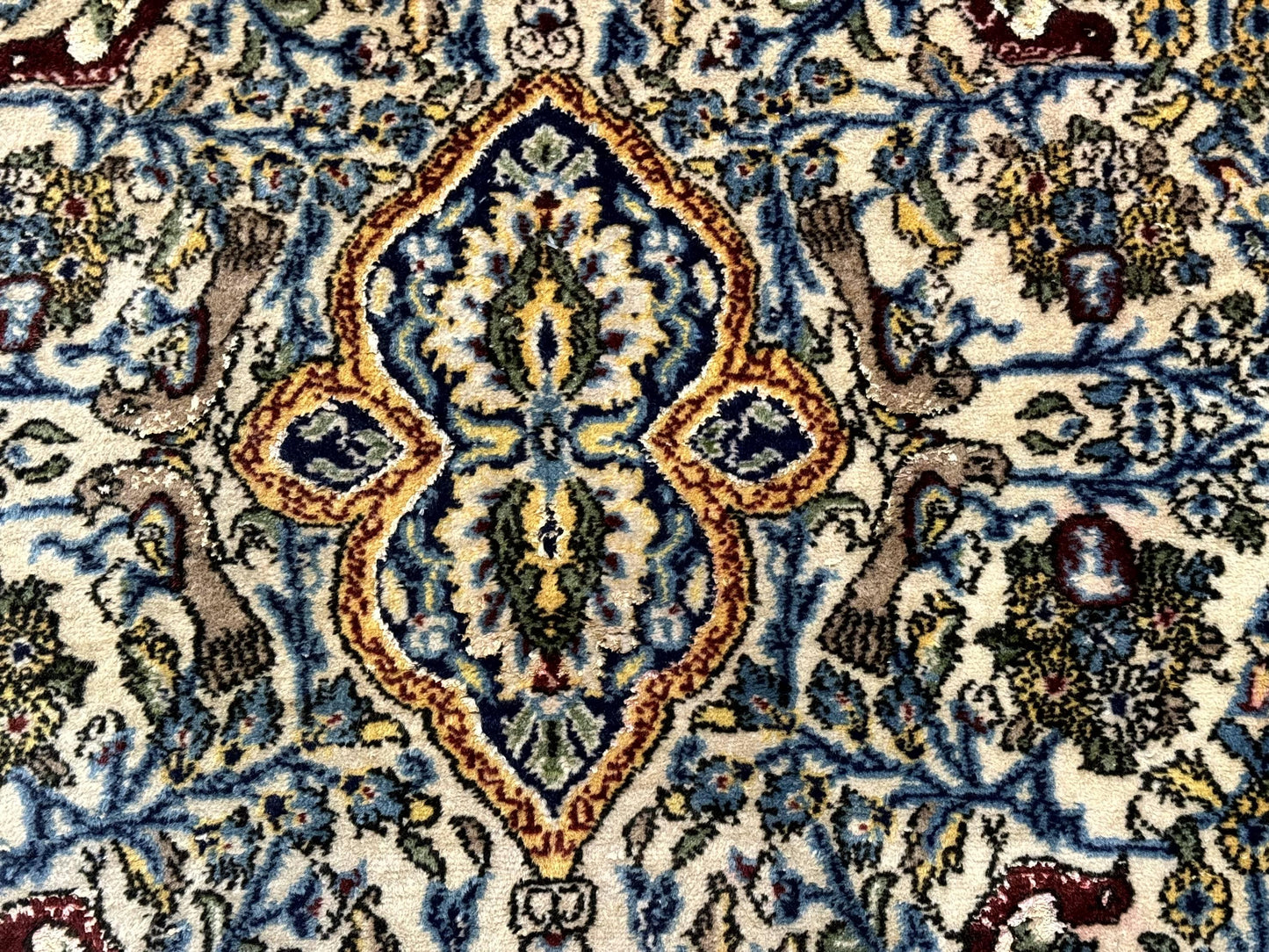 Persian Qum Tree of Life Rug 3.5 x 5.5, Animal Pictorials, Kork Wool with Silk Highlights - Nuvé