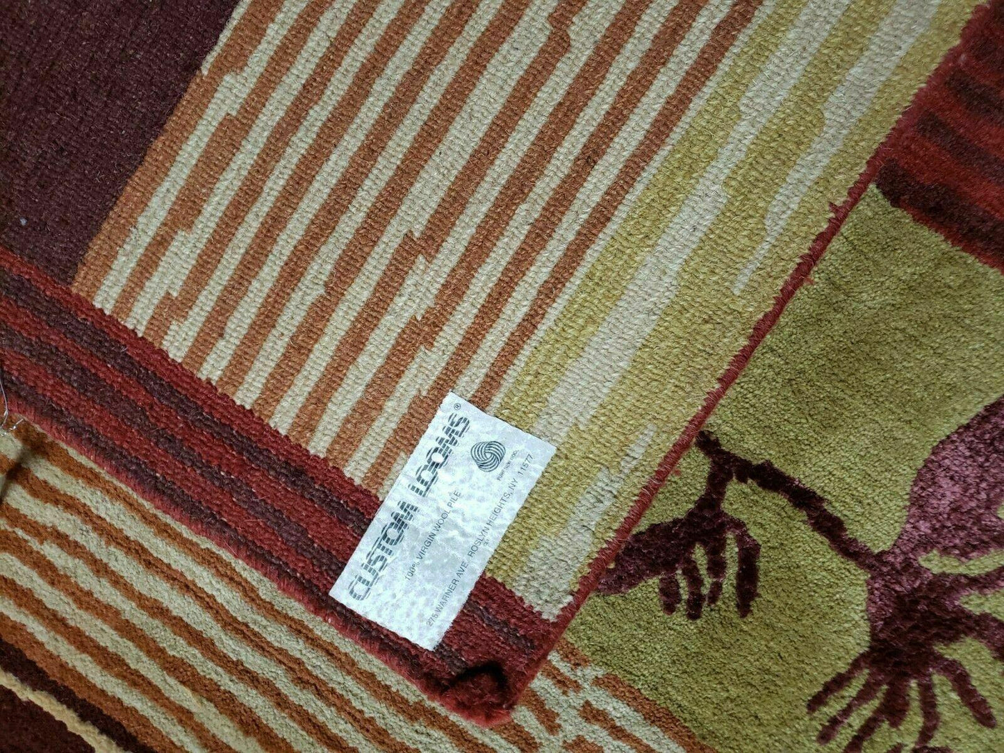 8' X 11' Tibetan Nepal Art Deco Hand Knotted Wool Rug Modern Contemporary Nice - Nuvé