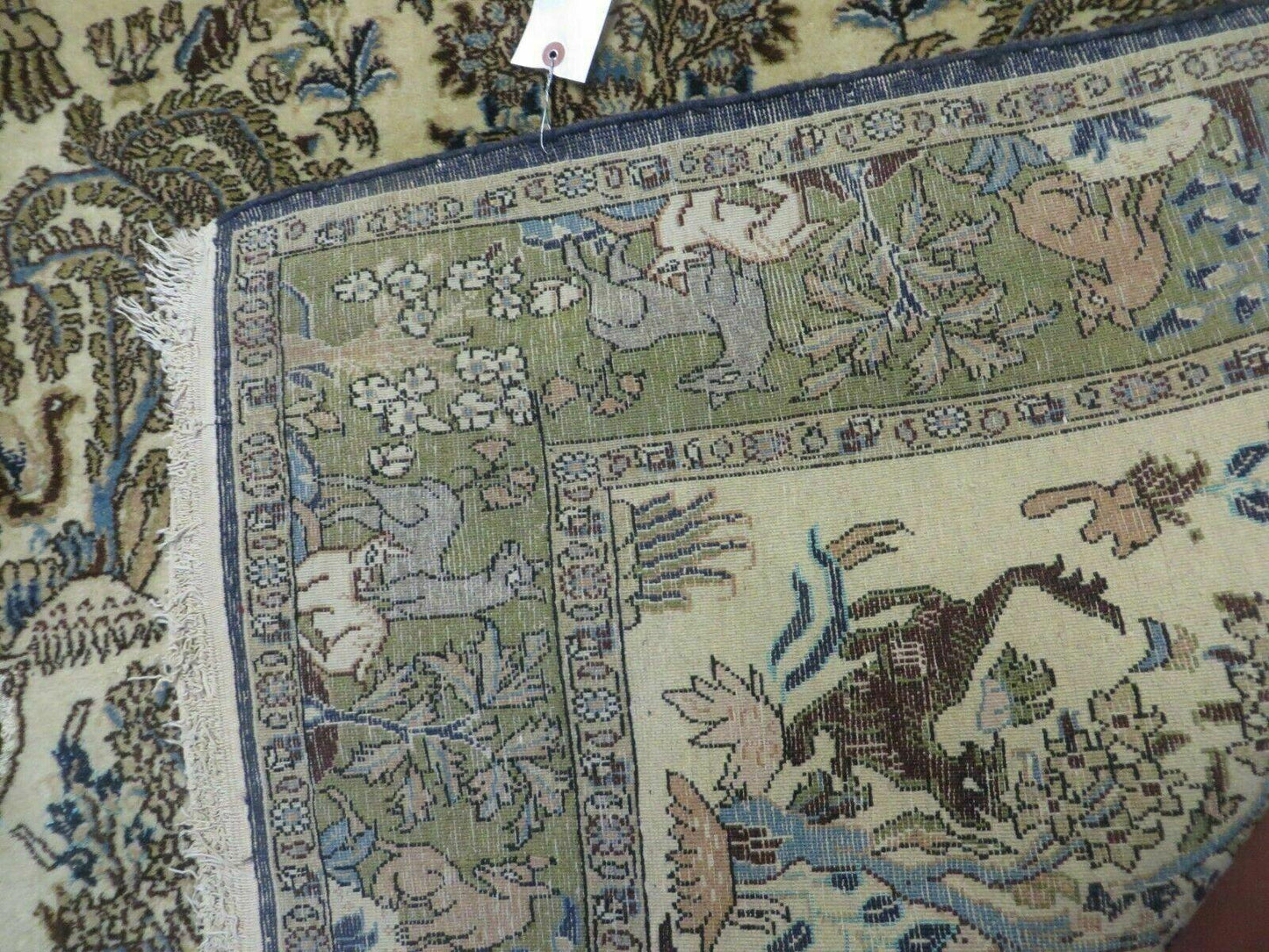 4' X 6 Handmade India Oriental Fine Pictorial Tree Of Life Wool Silk Rug Wow - Nuvé