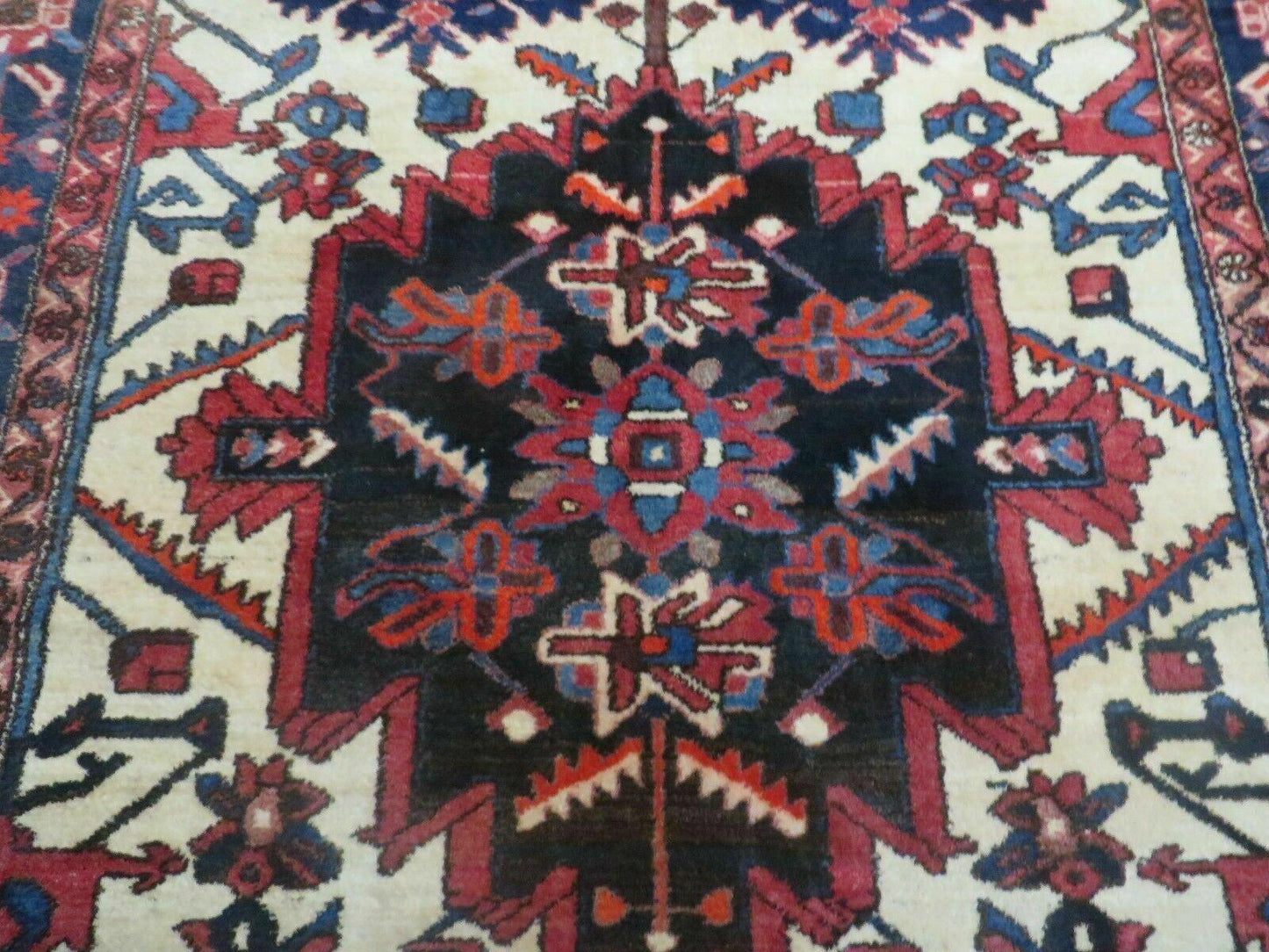 5.5' X 10.5' Antique Handmade Indian Floral Oriental Wool Rug Tribal Veg Dye Nice - Nuvé