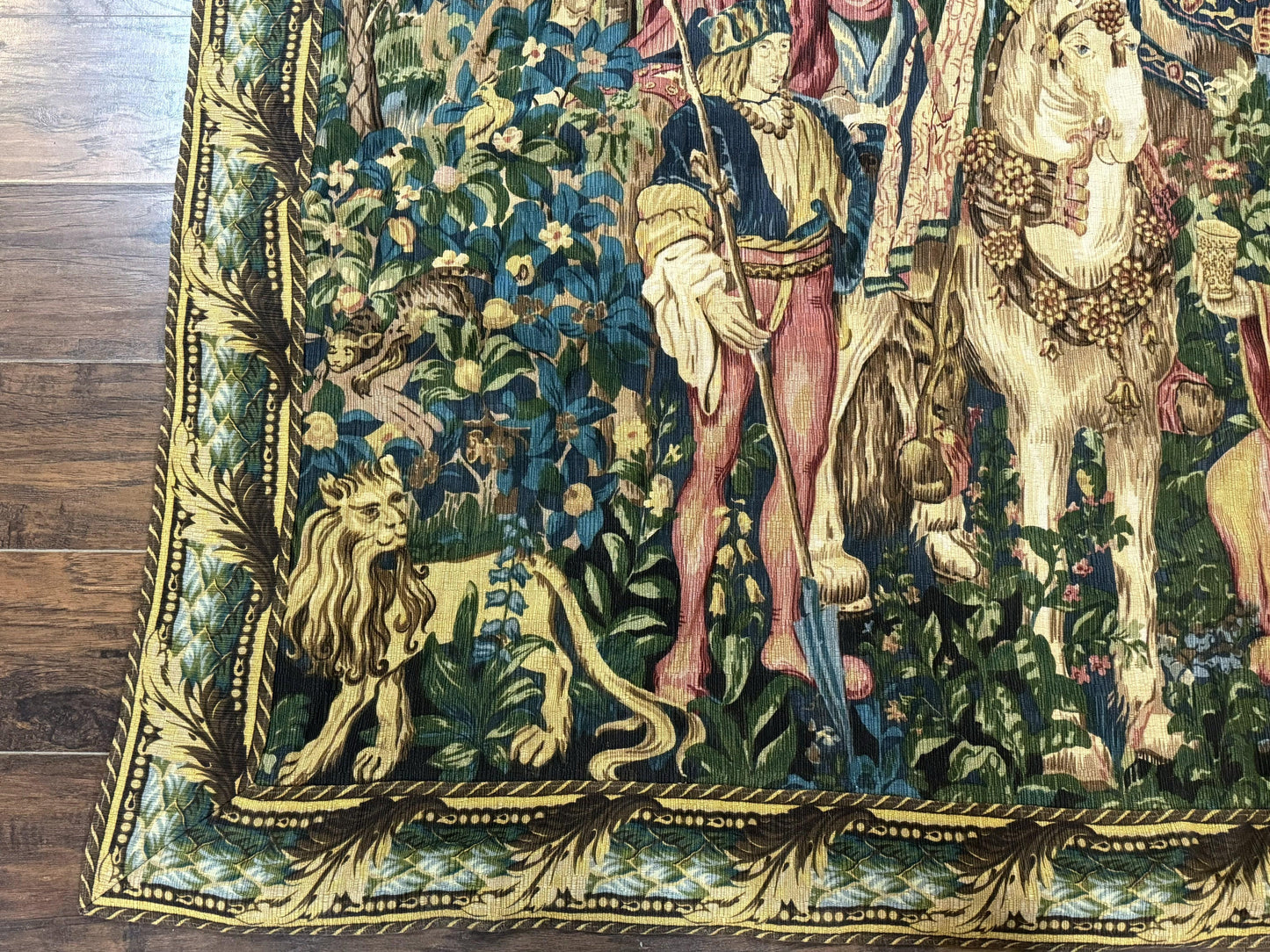 Vintage European Tapestry 5.5 x 8, The Royal Hunt - Nuvé