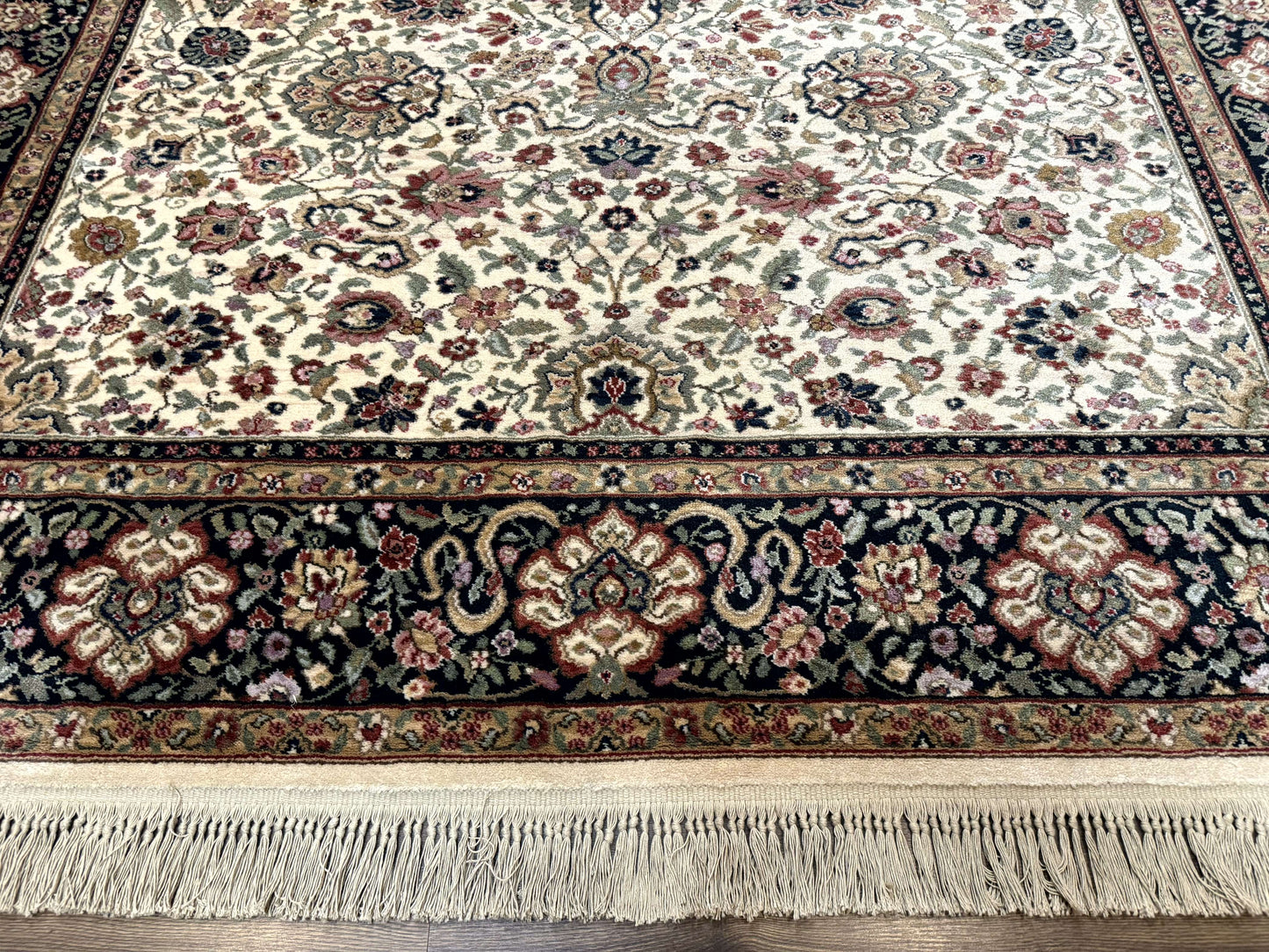 Karastan Rug 8.8 x 12 Ivory Indo Kirman #700/706, Wool Original Series - Nuvé