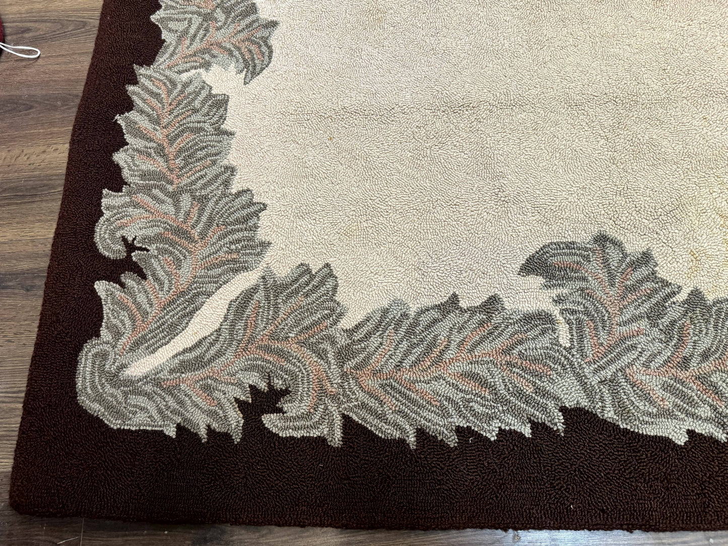Palace Size American Hooked Rug 11x20 Aubusson Style Ivory - Nuvé