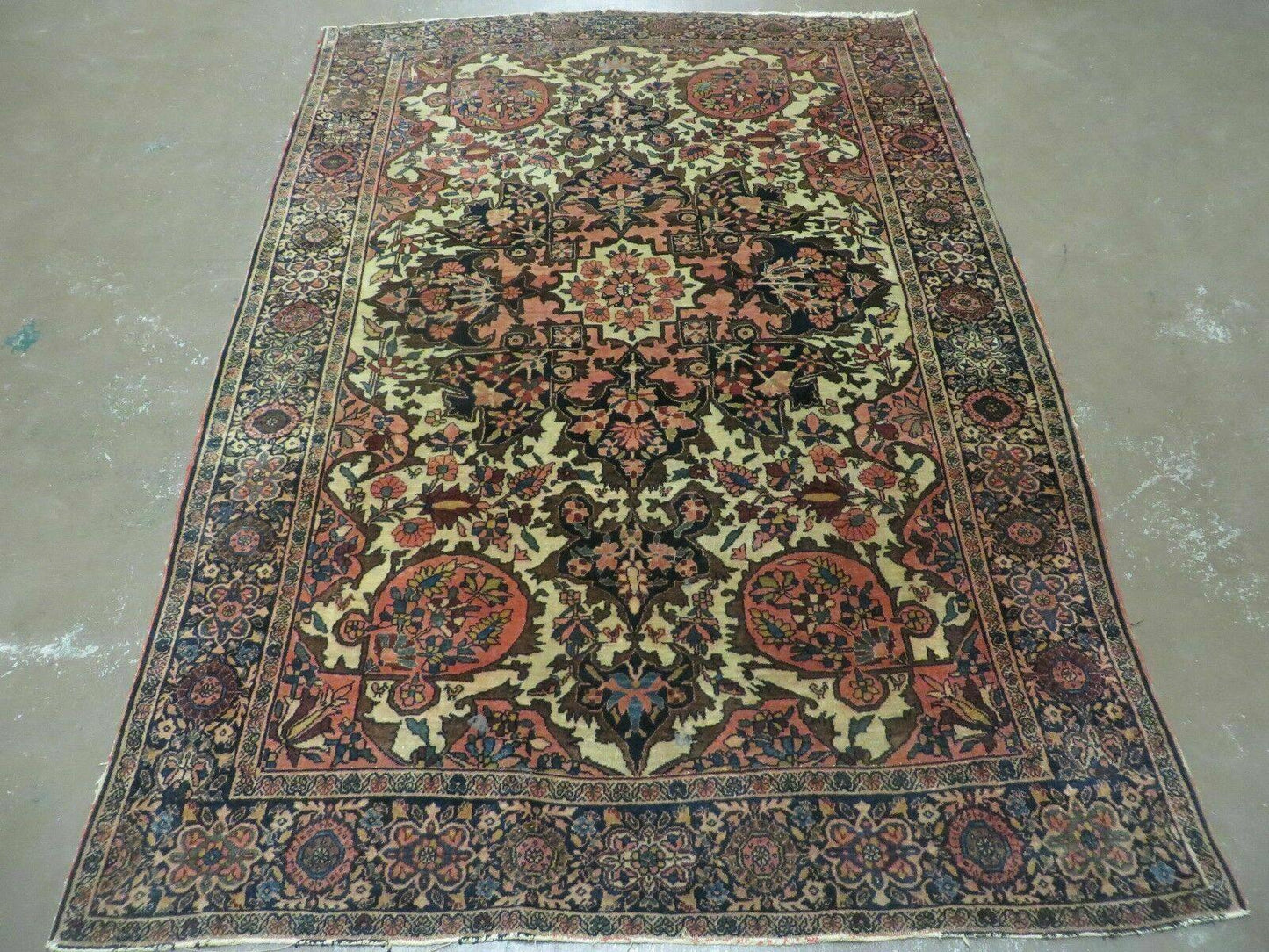 4' X 6' Antique Ultra Fine Handmade India Floral Oriental Wool Rug Carpet Nice - Nuvé
