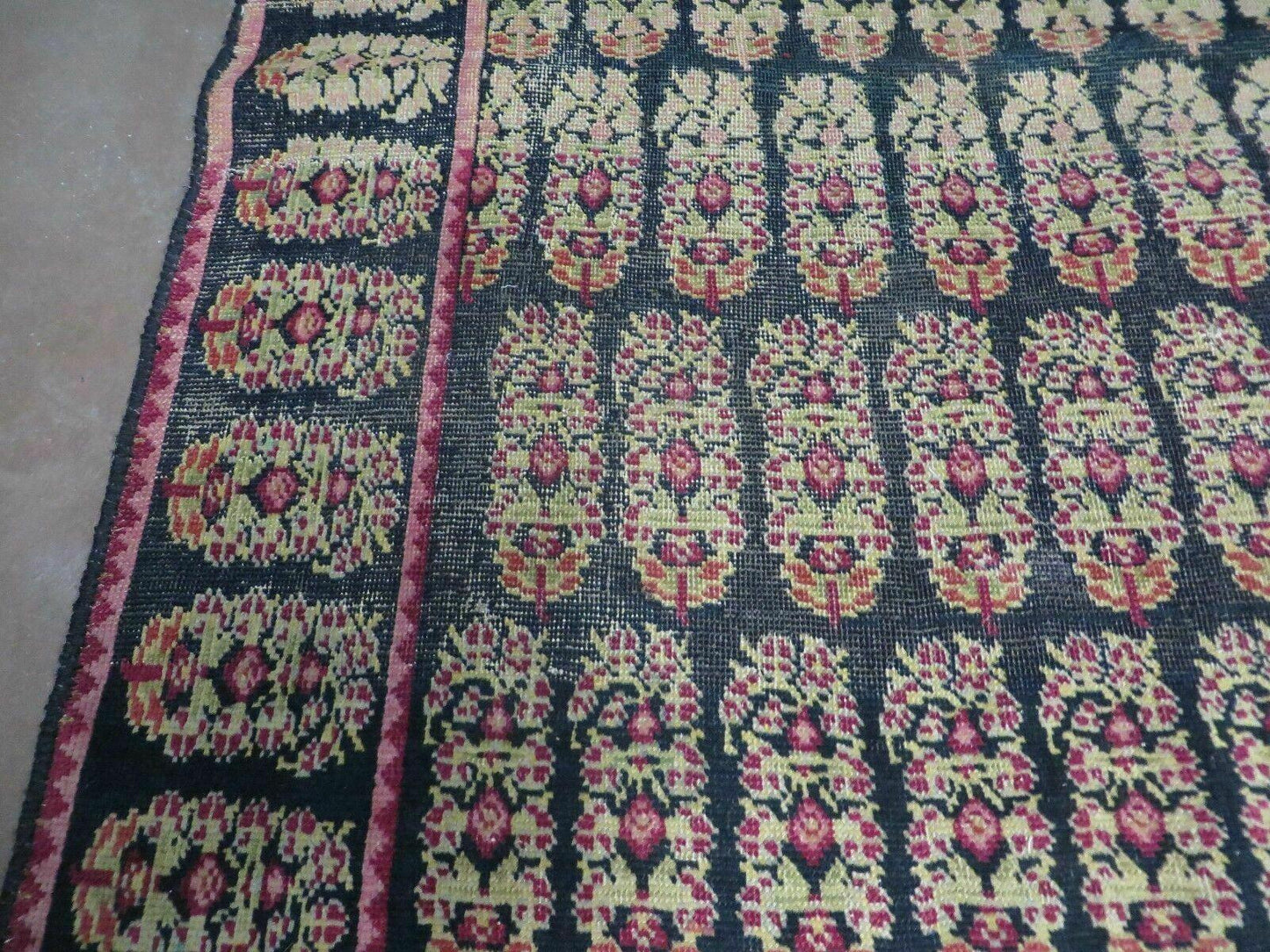 4' X 9' Antique Karabagh Caucasian Rug Handmade Wool Carpet Organic Dyes Nice - Nuvé