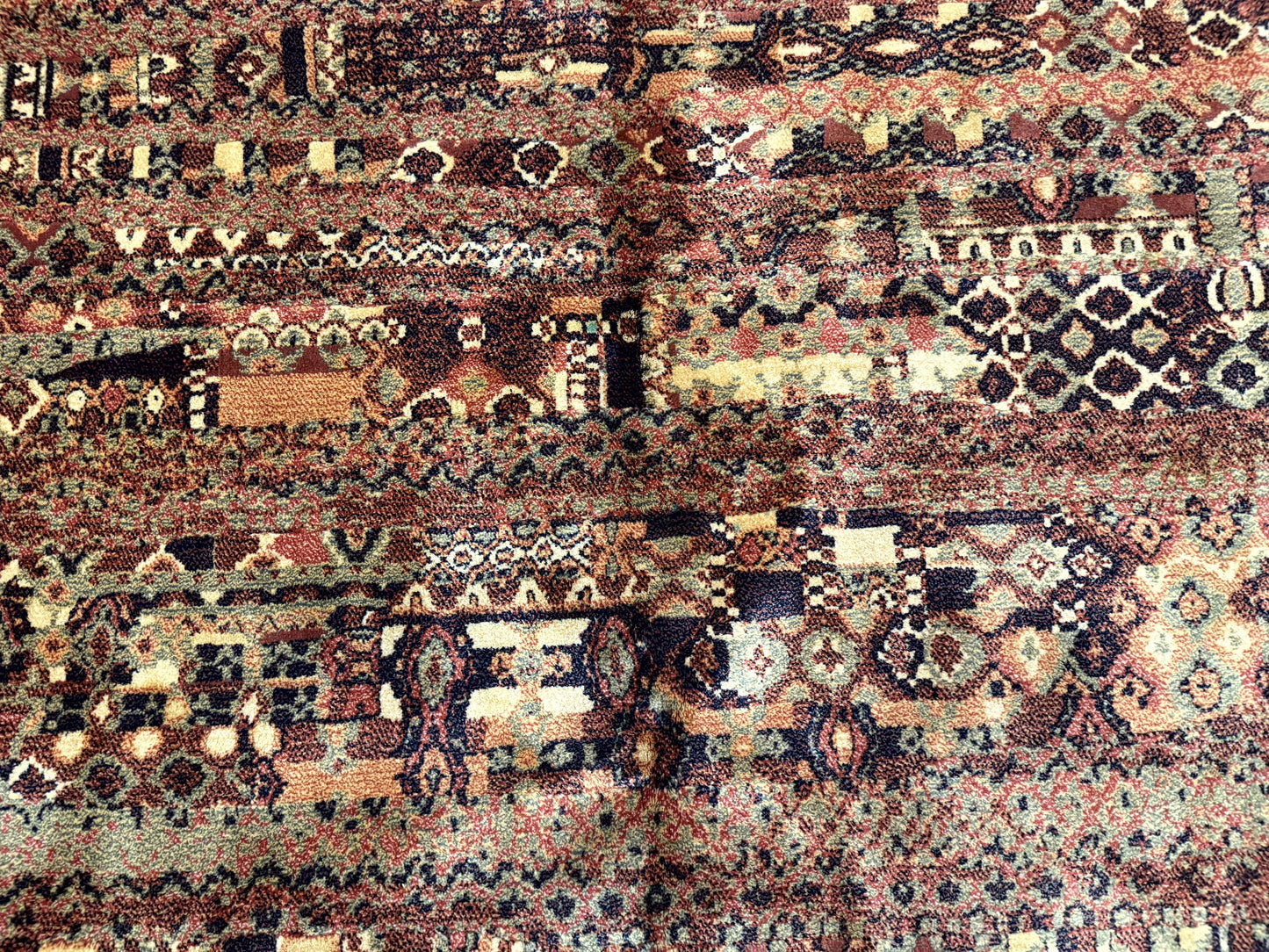 Couristan Rug 8x11 Brown Contemporary Wool Belgium Power Loomed Carpet - Nuvé