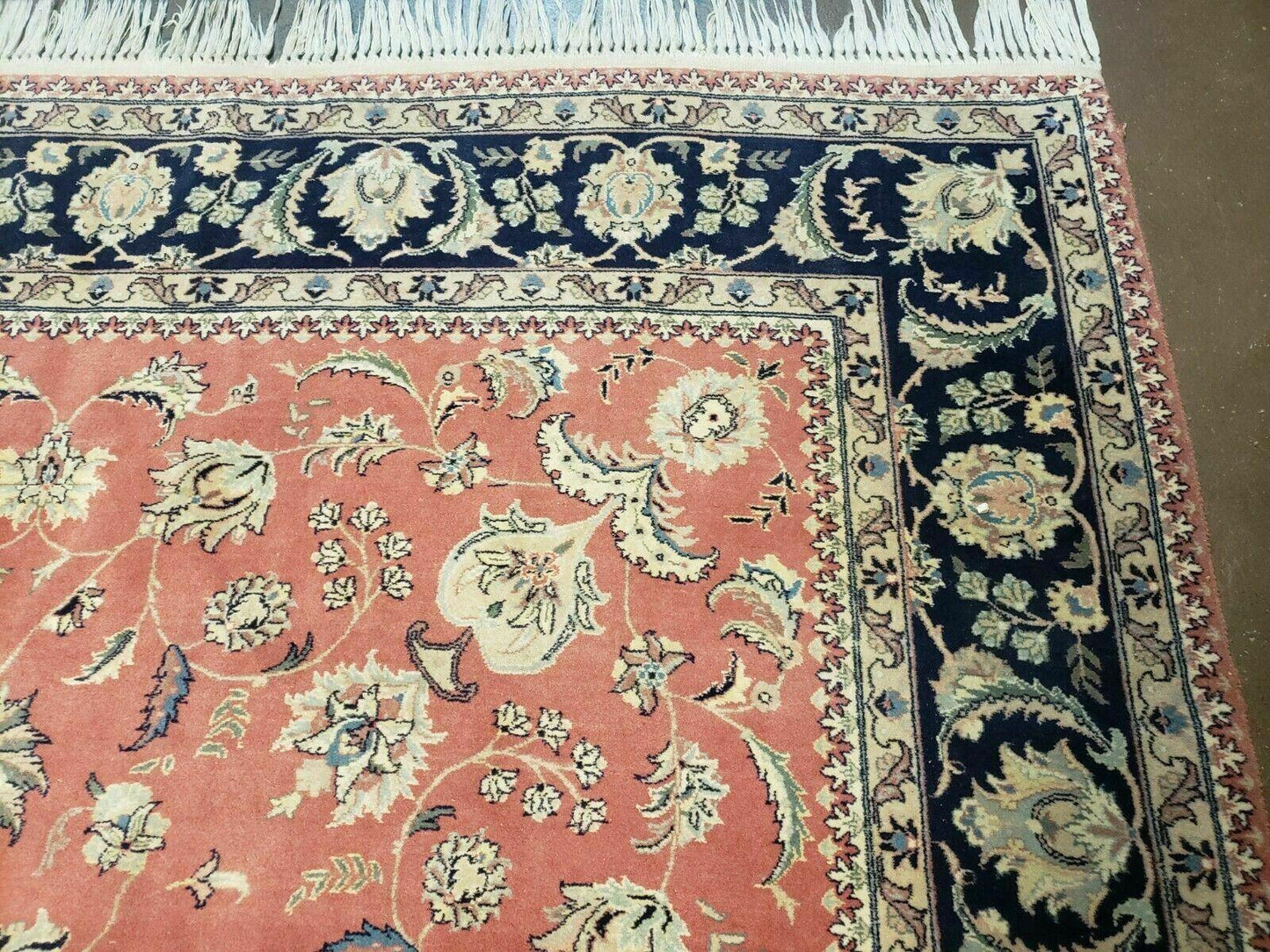 6' X 9' Vintage Fine Oriental Floral Handmade Wool Rug Vegetable Dyes Red Nice - Nuvé