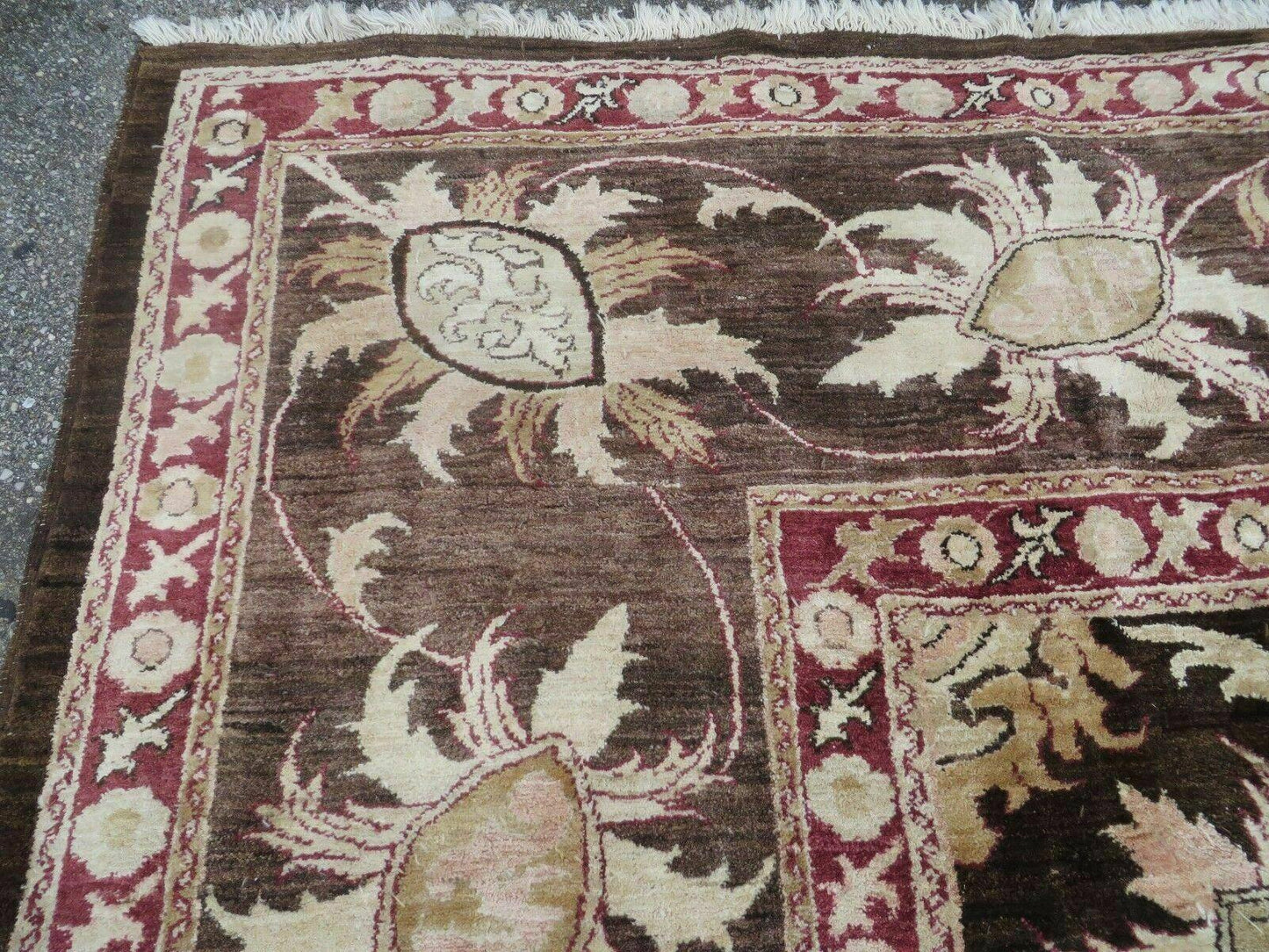 13' X 16' Vintage Handmade Peshawar Oushak Wool Rug Carpet Nice - Nuvé