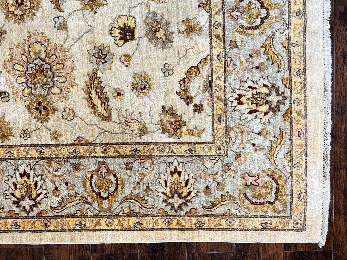 Peshawar Rug 8x10, Oushak Rug, Neutral Colors Hand Knotted Farmhouse Rug - Nuvé