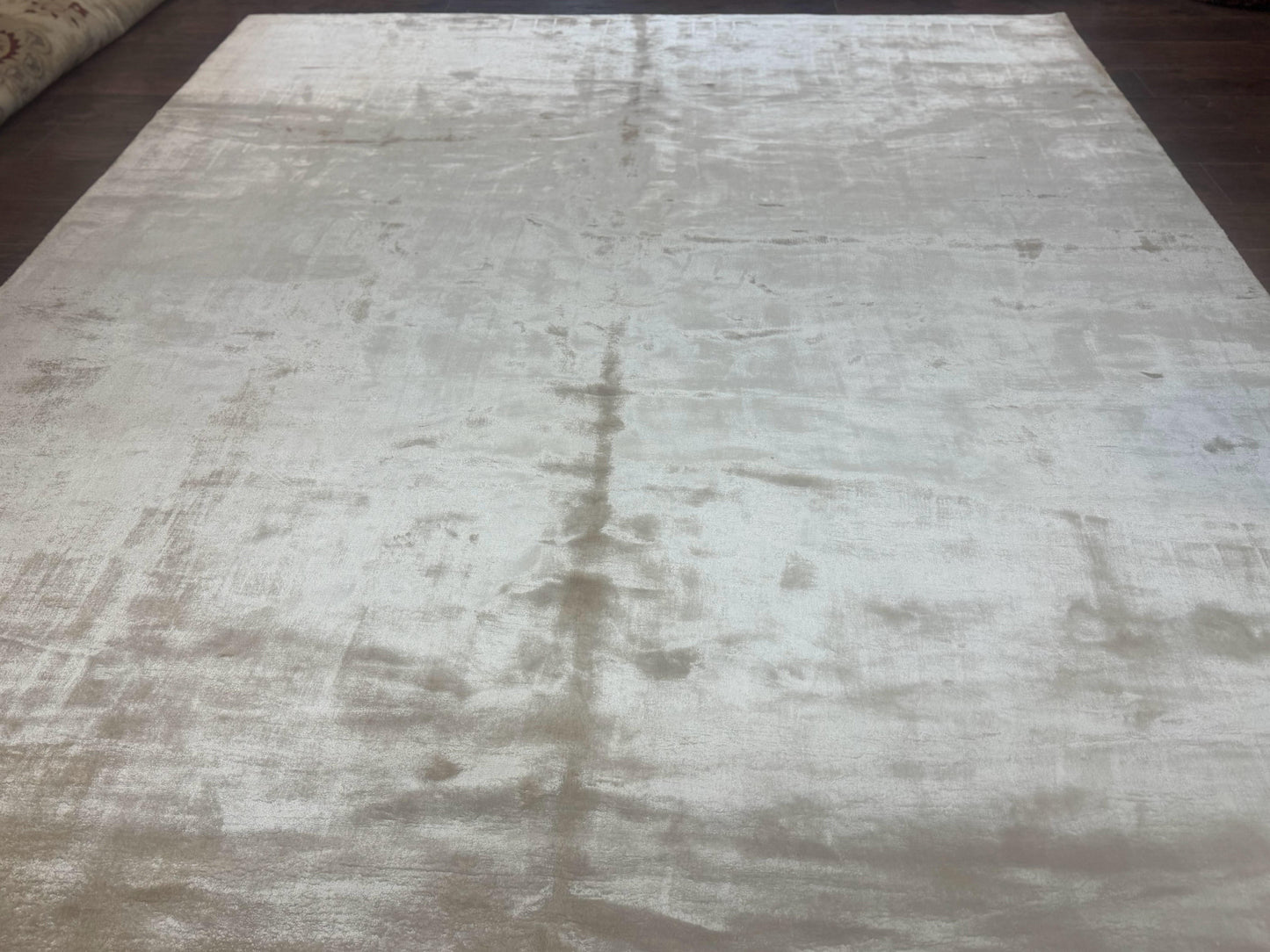 Silk Tibetan Rug 9x11, Handmade Silk Area Rug, Modern Contemporary Carpet - Nuvé