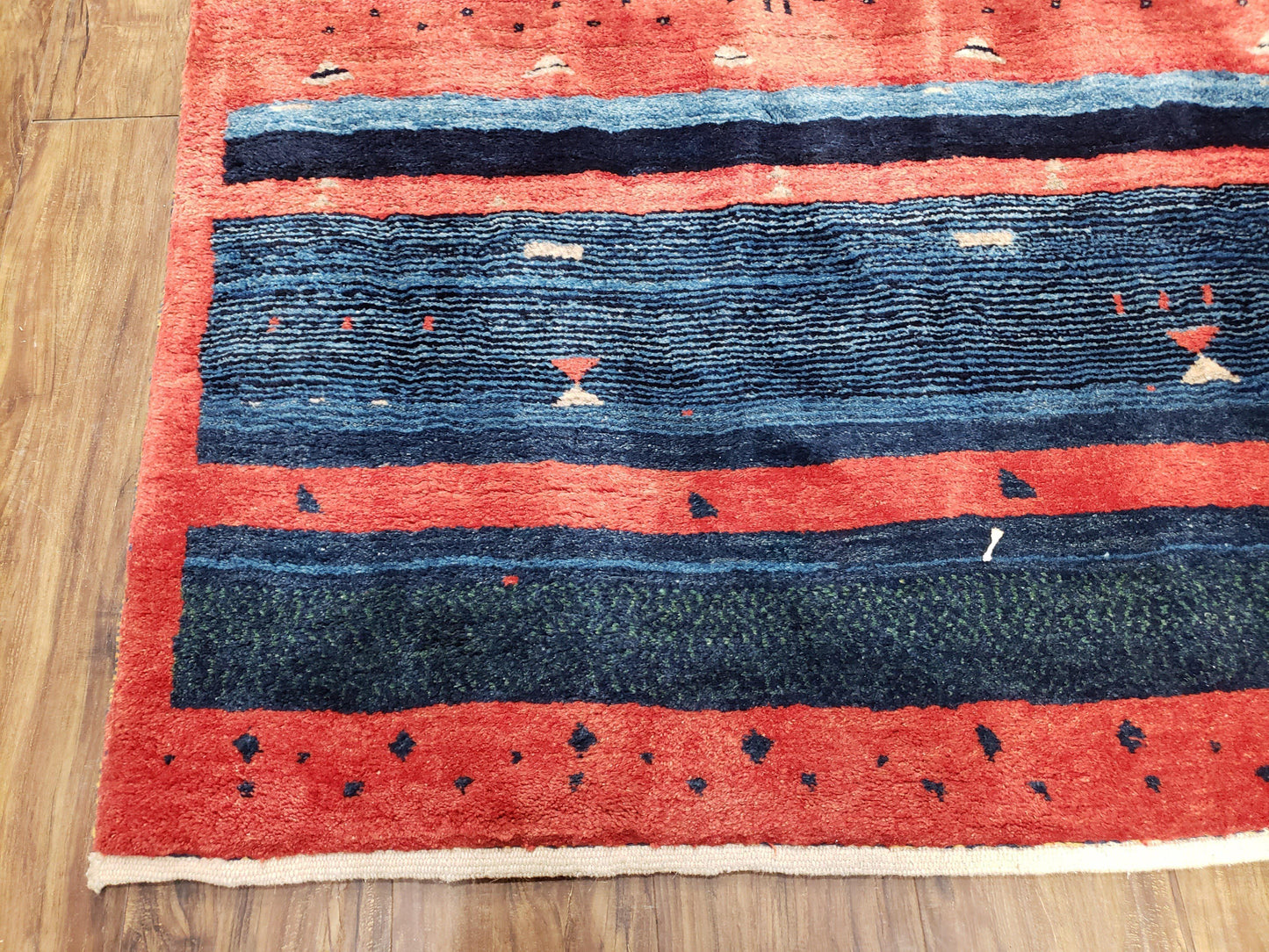 Colorful Persian Gabbeh Rug 4x6, Soft Pile, Colorful Rug, Handmade Hand Knotted Wool Carpet, Home Office Rug, Area Rug for Bedroom 4 x 6 ft - Nuvé