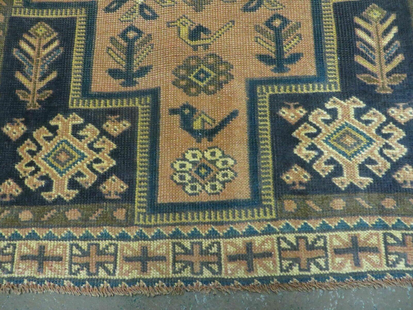 4' X 6' Antique Handmade Turkish Anatolian Wool Rug Camel Vegetable Dyes - Nuvé