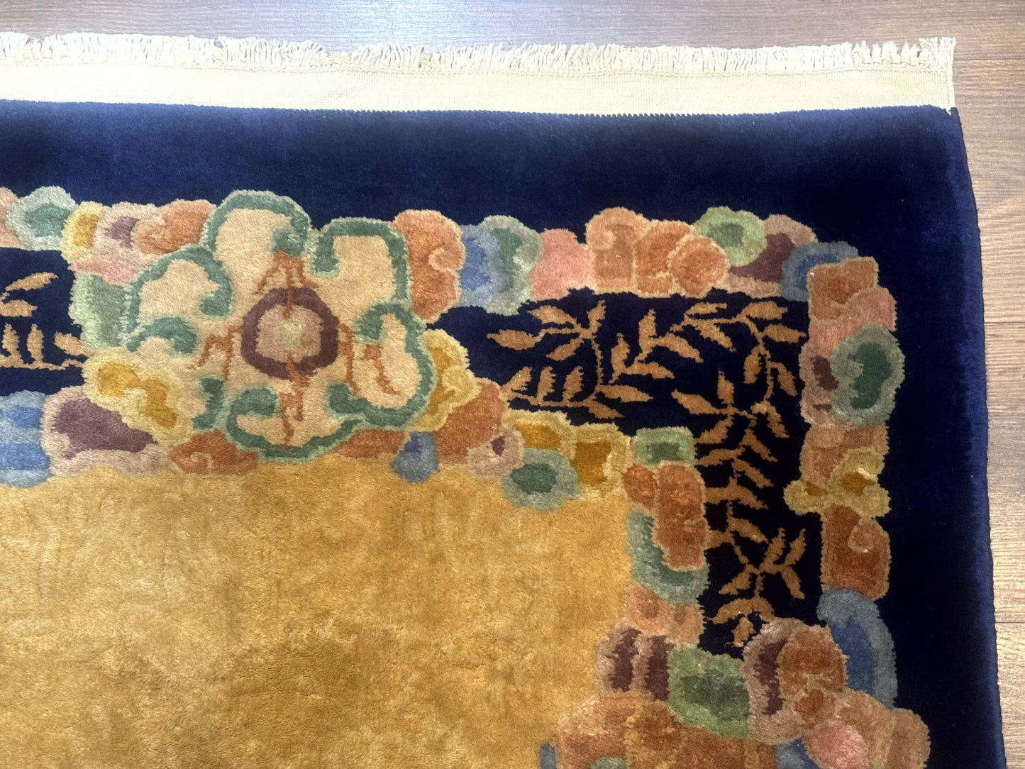 Chinese Wool Rug 3x5, Vintage Carpet, Handmade - Nuvé
