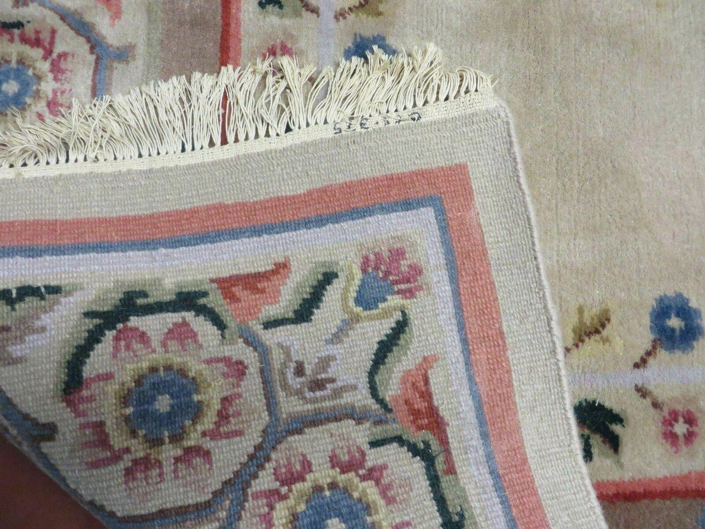 8' X 10' Vintage Handmade Wool Rug Aubusson Savonnerie Design European Nice - Nuvé