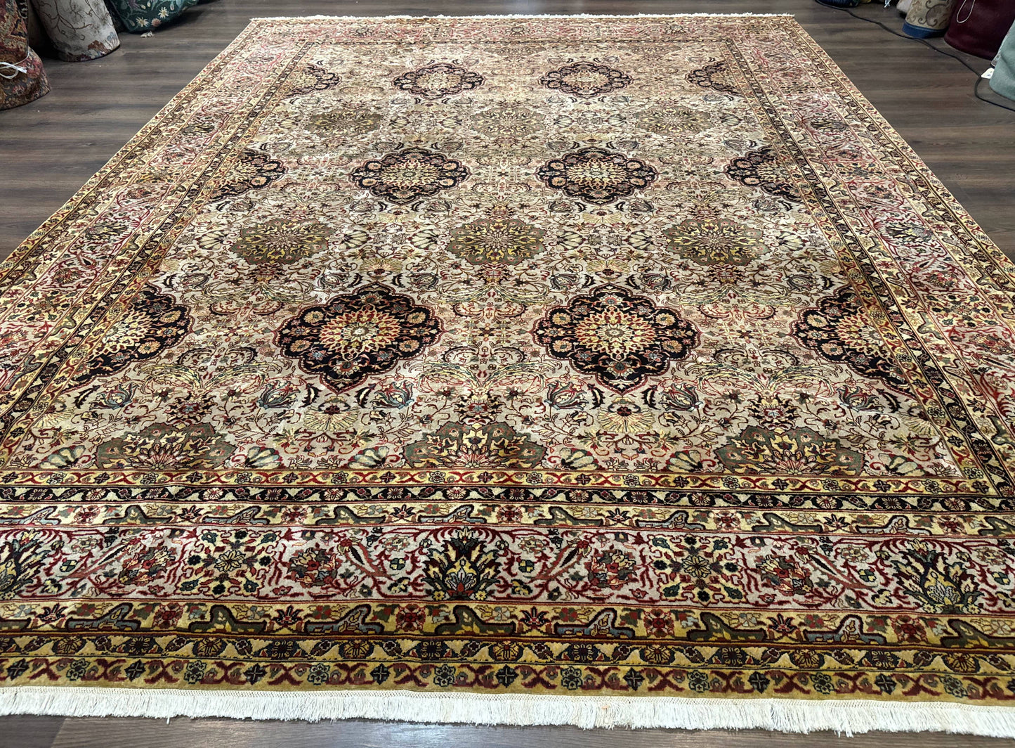 Indian Agra Rug 9x12, Fine Oriental Carpet - Nuvé