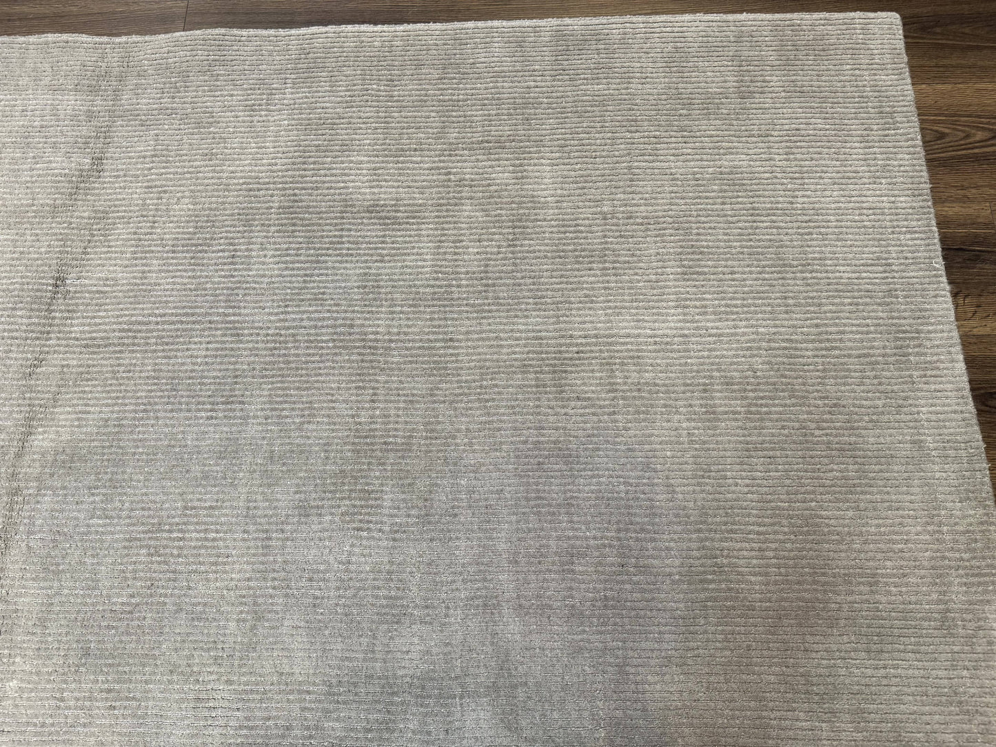 Tibetan Rug 8x10 Taupe Handmade Wool Modern Contemporary Carpet - Nuvé