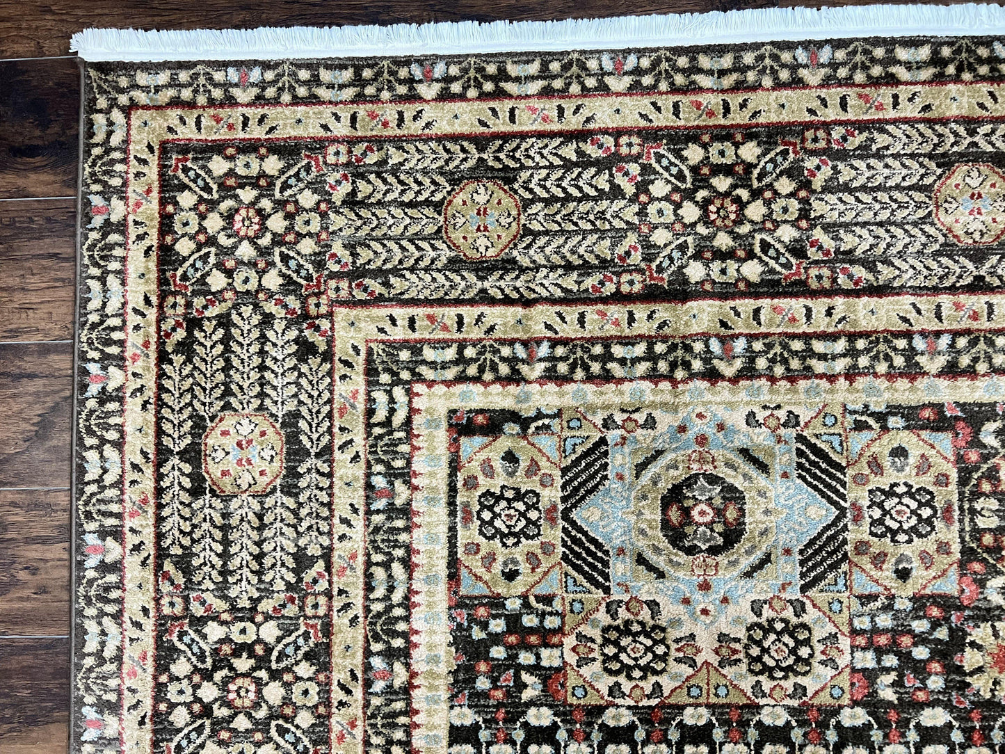 Room Sized Oriental Rug 10x11, Power Loomed Carpet, Tan Brown, Unique Loom - Nuvé