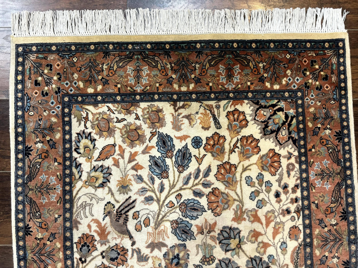 Small Pak Persian Rug 3x5, Peacock Birds Floral - Nuvé
