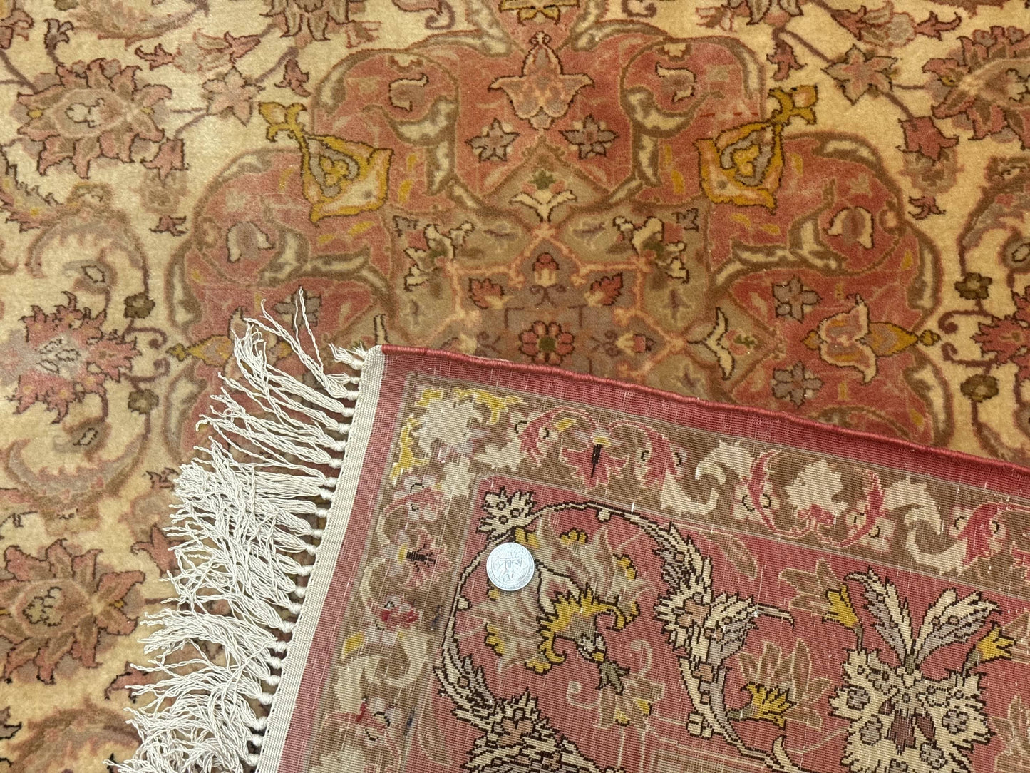 Persian Isfahan Rug 3x5 Fine 550 KPSI Kork Wool on Silk - Nuvé