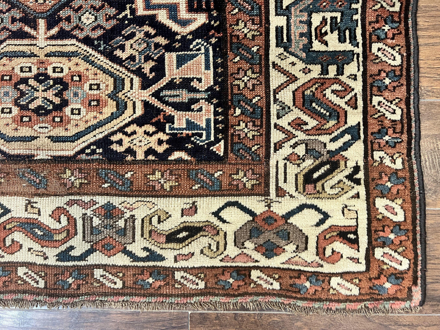 Antique Persian Tribal Runner Rug 4.6 x 9.8, Kurdish Runner, Rug for Hallway or Kitchen, 1920s Carpet, Wool Handmade Rug - Nuvé