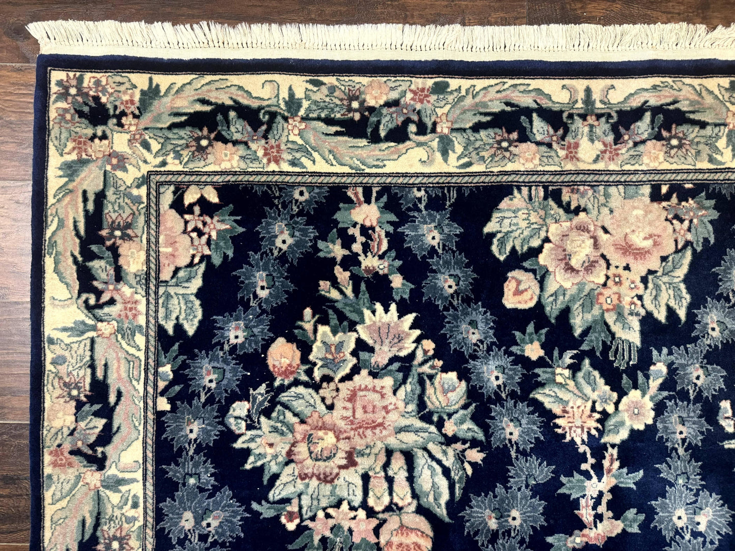Sino Persian Rug 6x9, Navy Blue, Floral - Nuvé