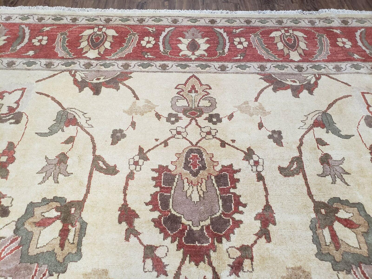 9' X 12' One-Of-A-Kind William Pak Peshawar Hand-knotted Wool Rug Nice - Nuvé