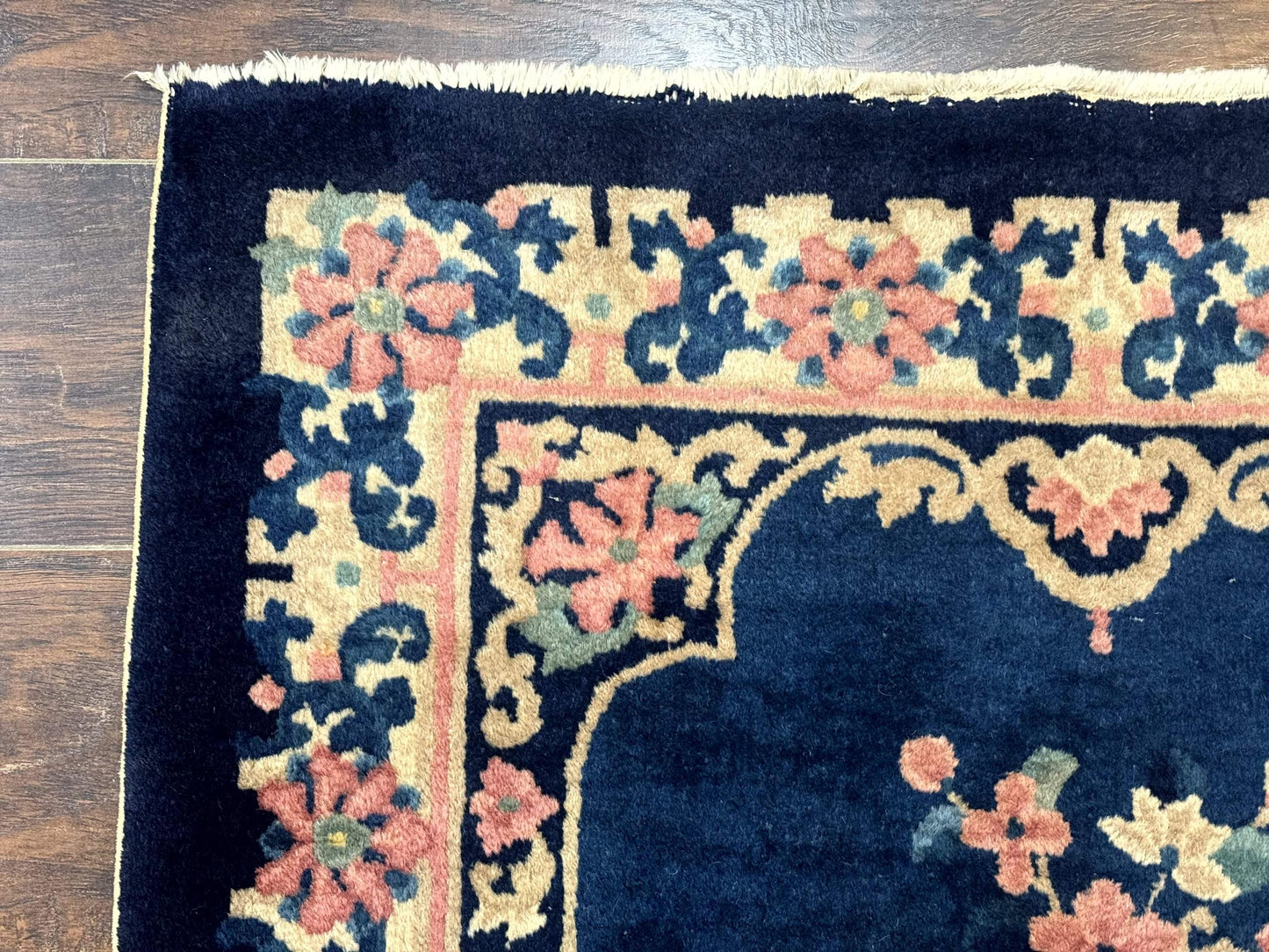 Chinese Rug 3x6, Peking Rug, Blue Chinese Wool Rug, Fete Rug - Nuvé