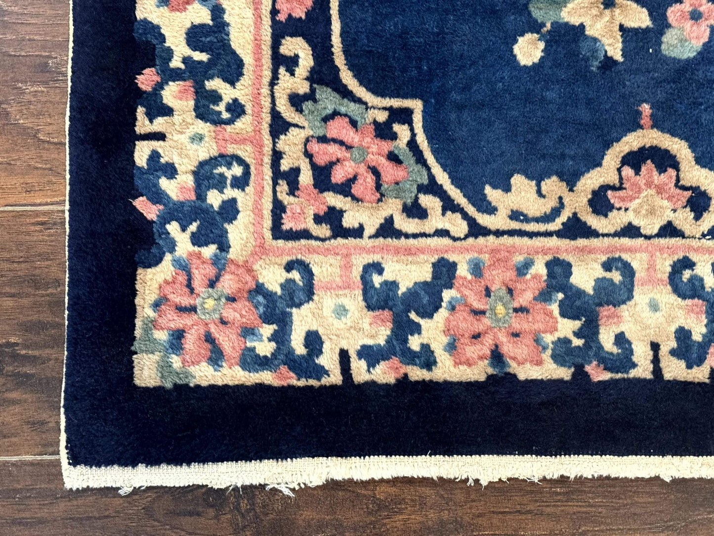 Chinese Rug 3x6, Peking Rug, Blue Chinese Wool Rug, Fete Rug - Nuvé