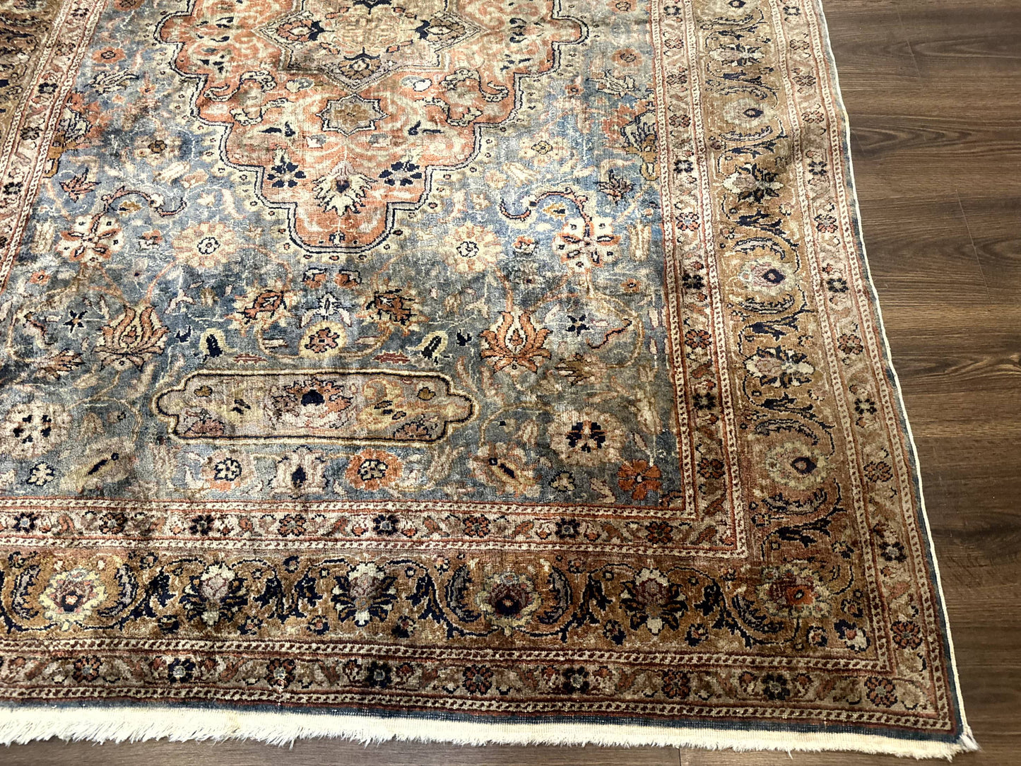 Silk Turkish Kayseri Rug 5x7, Light Blue - Nuvé