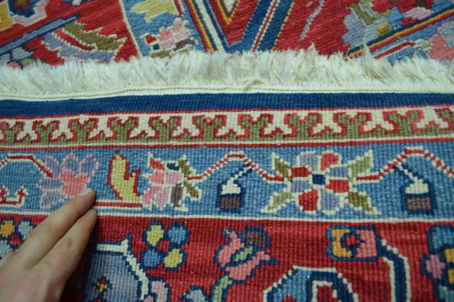 Handwoven Nourison Soumak SK43 Multicolor Area Rug – 8'5" x 11'7" – Professionally Cleaned - Nuvé