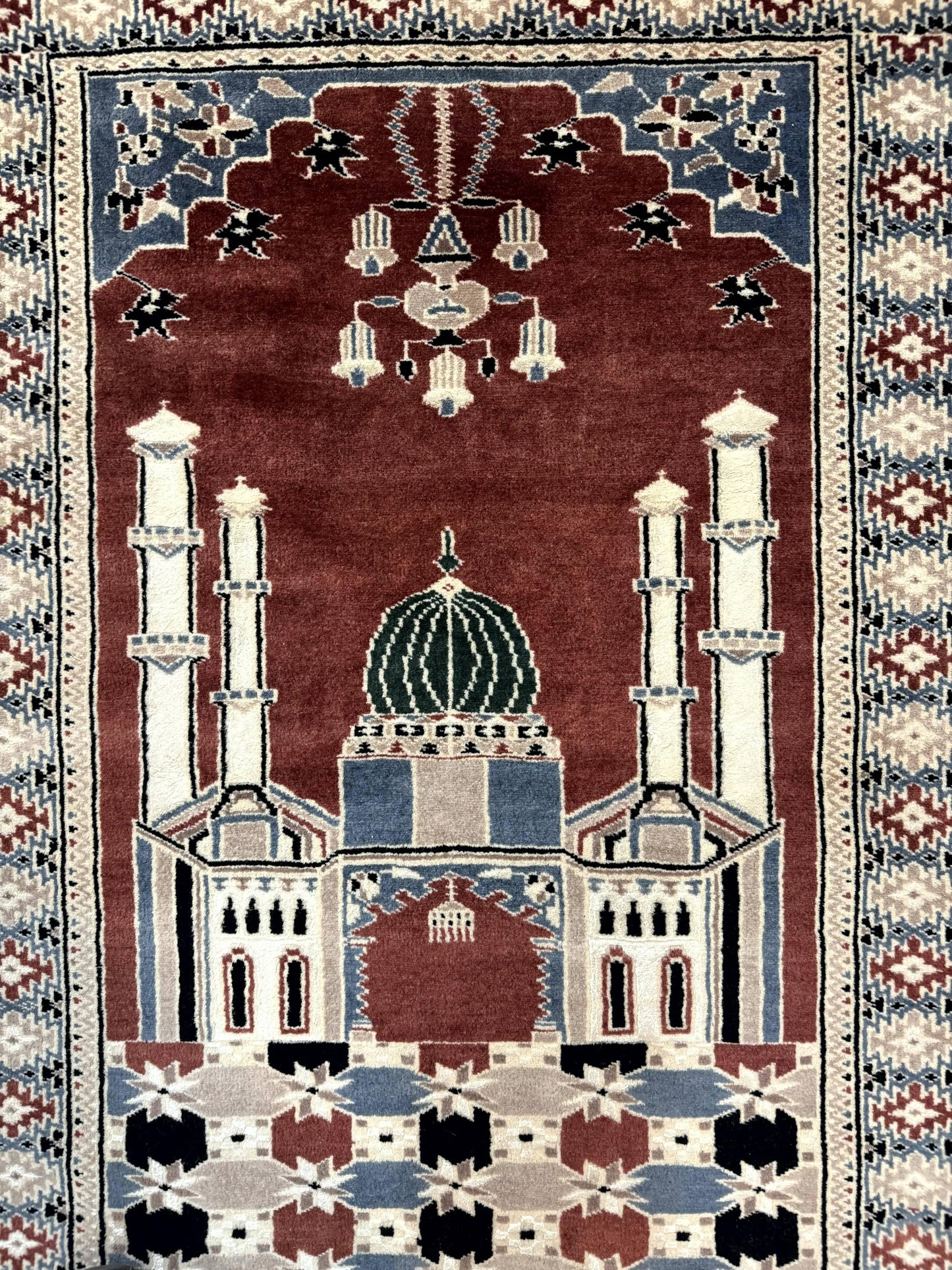 Small Pakistani Bokhara Prayer Rug 2.7 x 4 - Nuvé