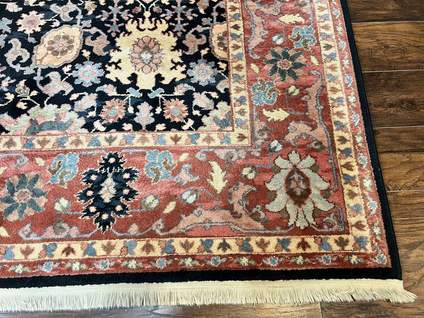 Karastan Rug 8 x 11.7, Karastan Williamsburg Kurdish Pattern 559, Wool Pile Vintage Karastan Carpet, Discontinued, Room SIzed Area Rug - Nuvé