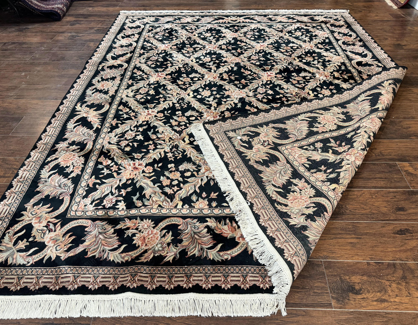 Pak Persian Rug 8x10, Black, Handmade - Nuvé