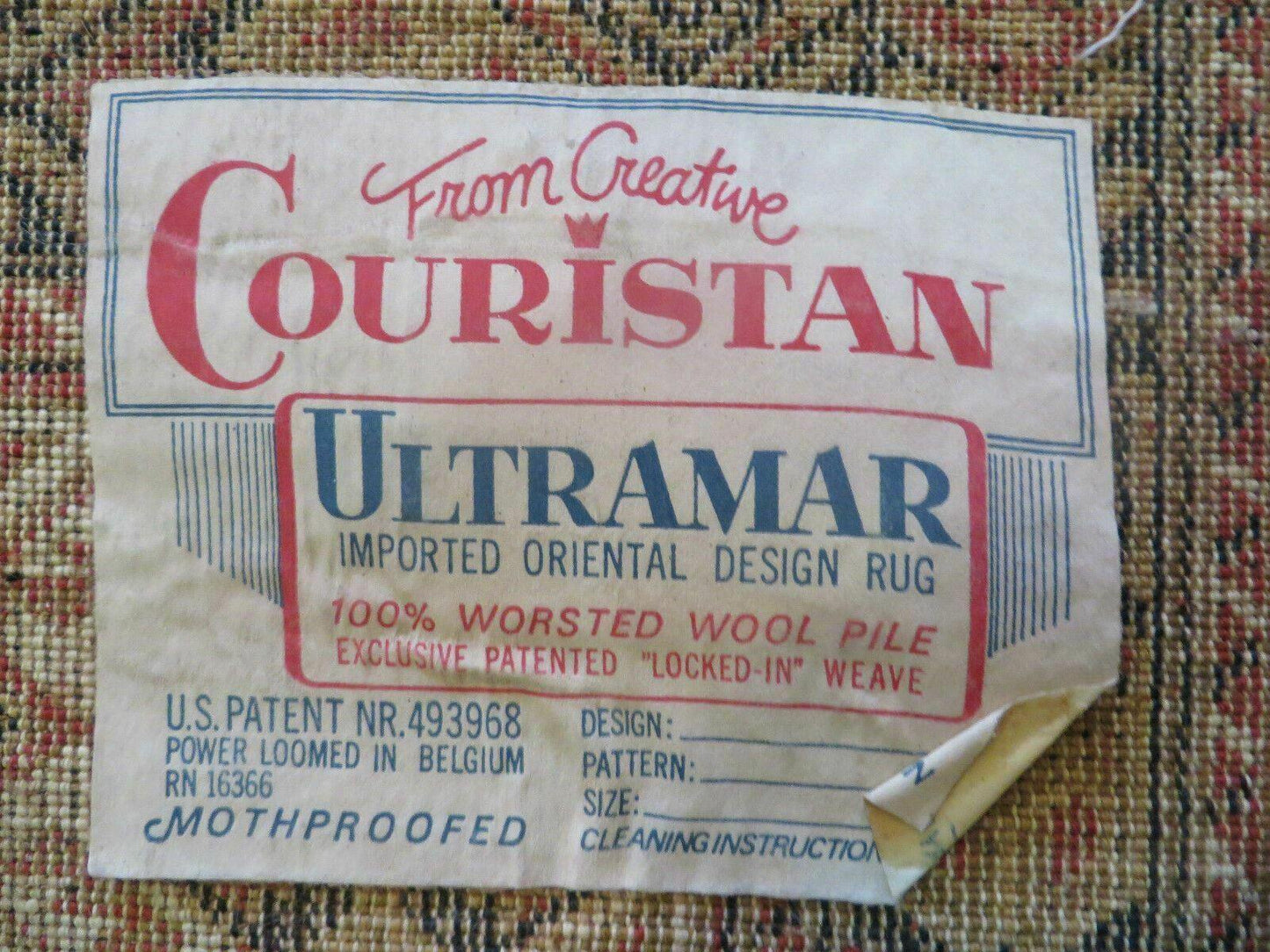 Couristan Rug 10x14, Large Belgium Power Loomed Wool Carpet 10 x 14 ft, Brown Tan Cream Oriental Rug, Living Room Rug, Large Area Rug - Nuvé