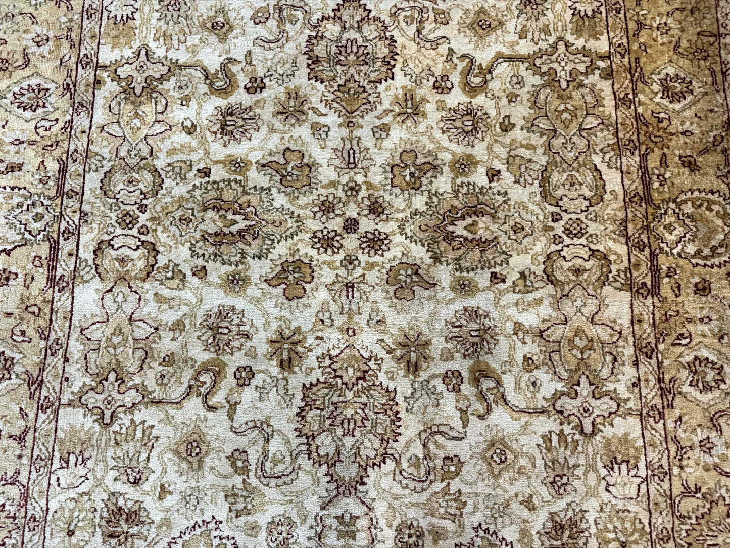 Turkish Oushak Rug 6x9, Vintage, Beige - Nuvé