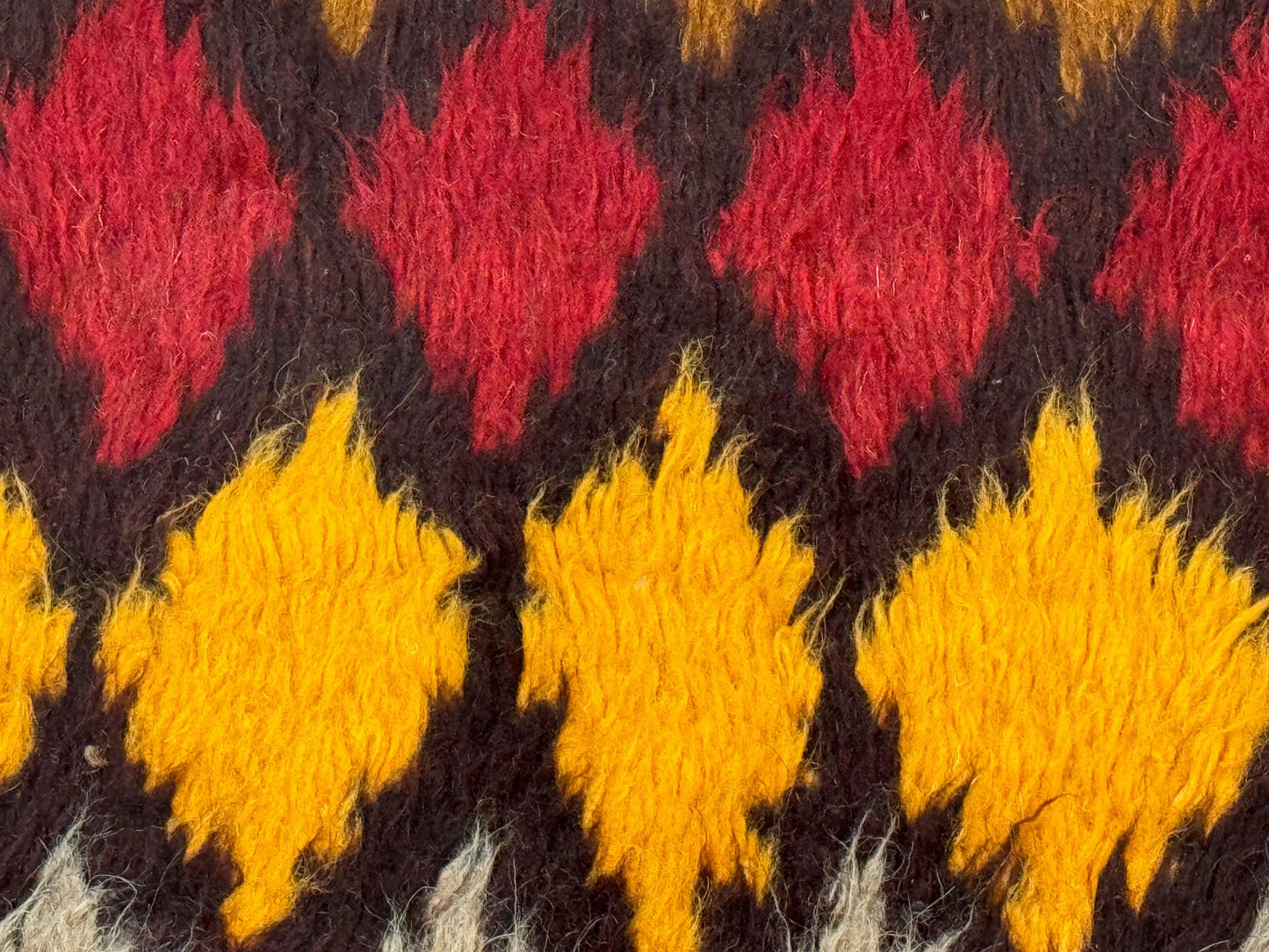 Shaggy Balouch Rug 3x4, Tribal Rug, Afghan Rug, Brown, Multicolor - Nuvé