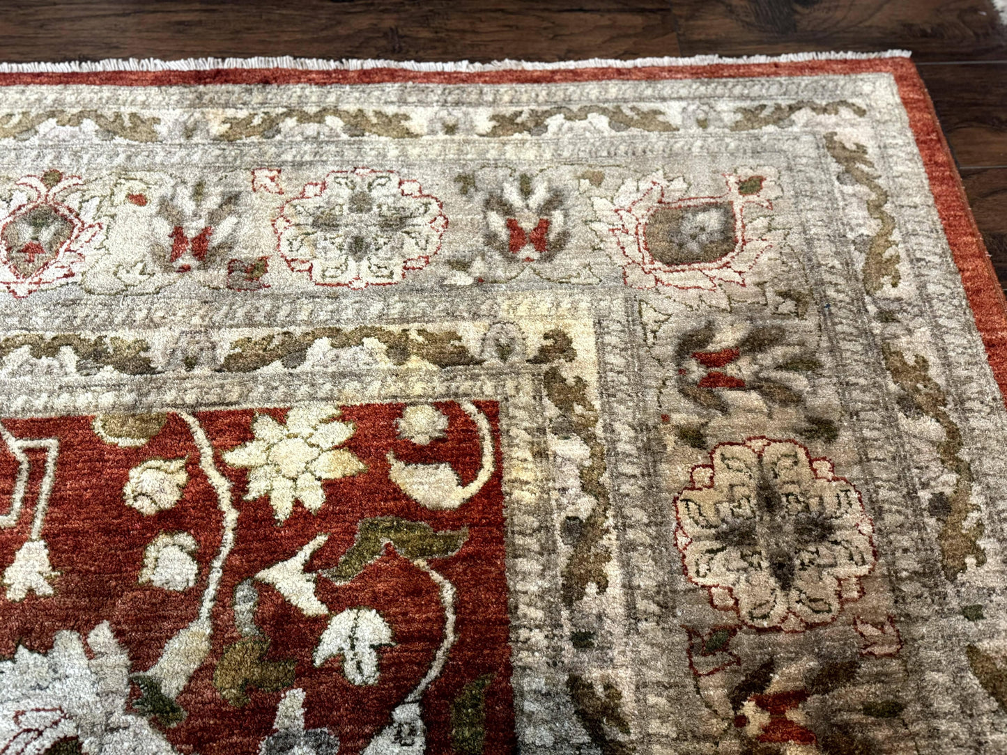 Pakistani Peshawar Rug 10x13, Burnt Orange, Large Handmade Wool Carpet - Nuvé