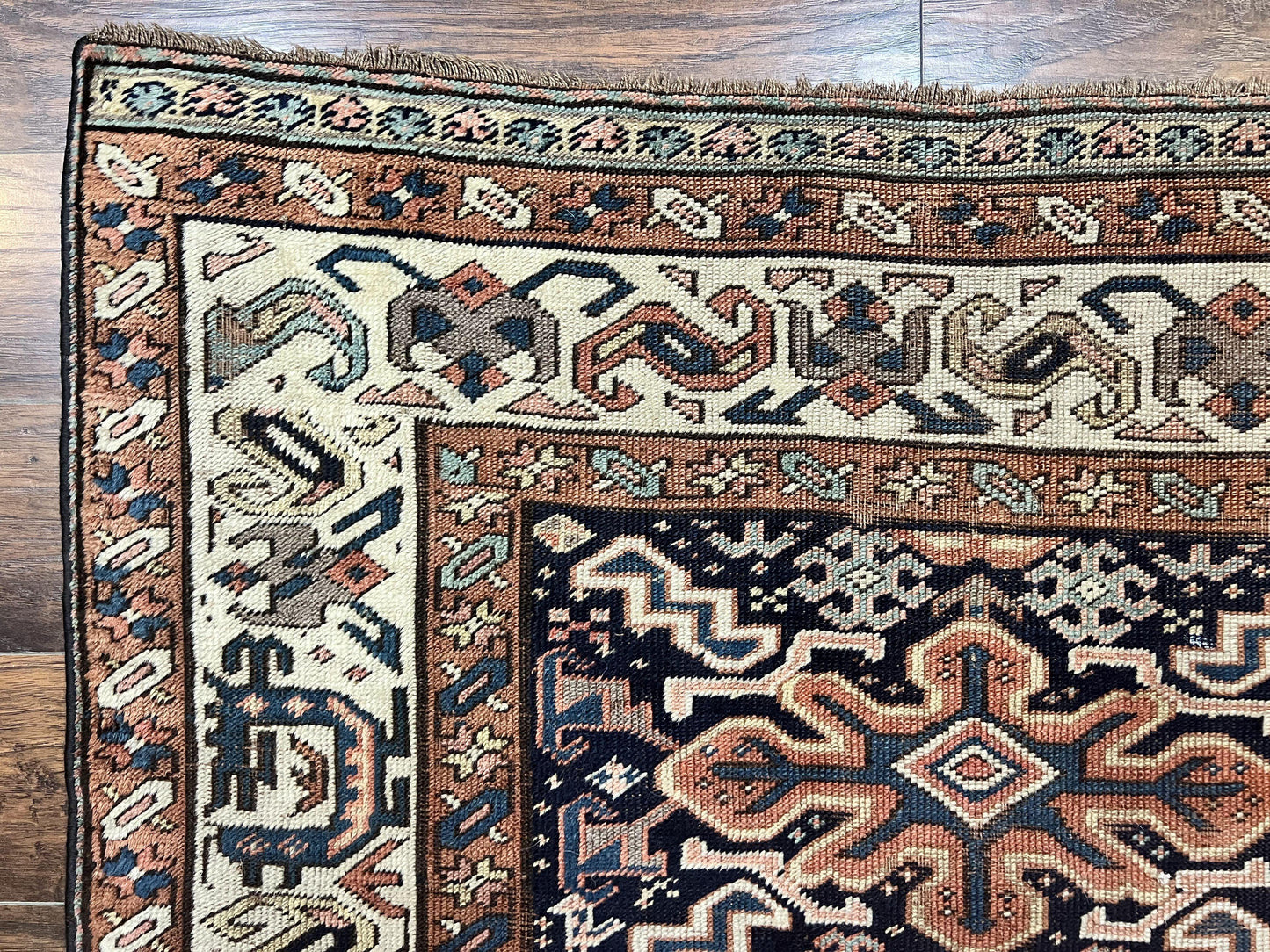 Antique Persian Tribal Runner Rug 4.6 x 9.8, Kurdish Runner, Rug for Hallway or Kitchen, 1920s Carpet, Wool Handmade Rug - Nuvé