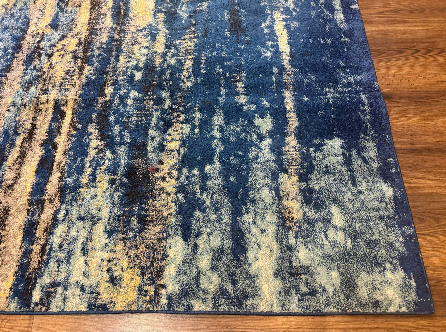 Modern Abstract Blue Area Rug 8x11 ft - Nuvé