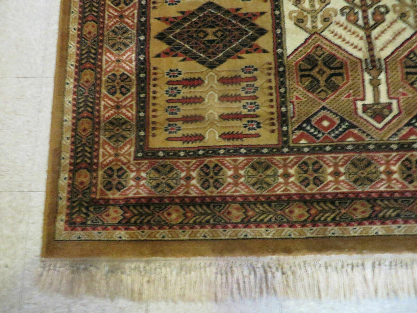 Couristan Rug 10x14, Large Belgium Power Loomed Wool Carpet 10 x 14 ft, Brown Tan Cream Oriental Rug, Living Room Rug, Large Area Rug - Nuvé