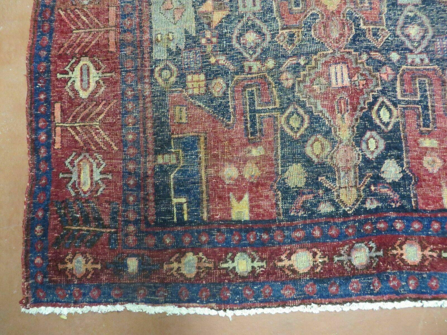4' X 10' Antique Handmade Turkish Floral Tribal Oriental Wool Rug #627 - Nuvé