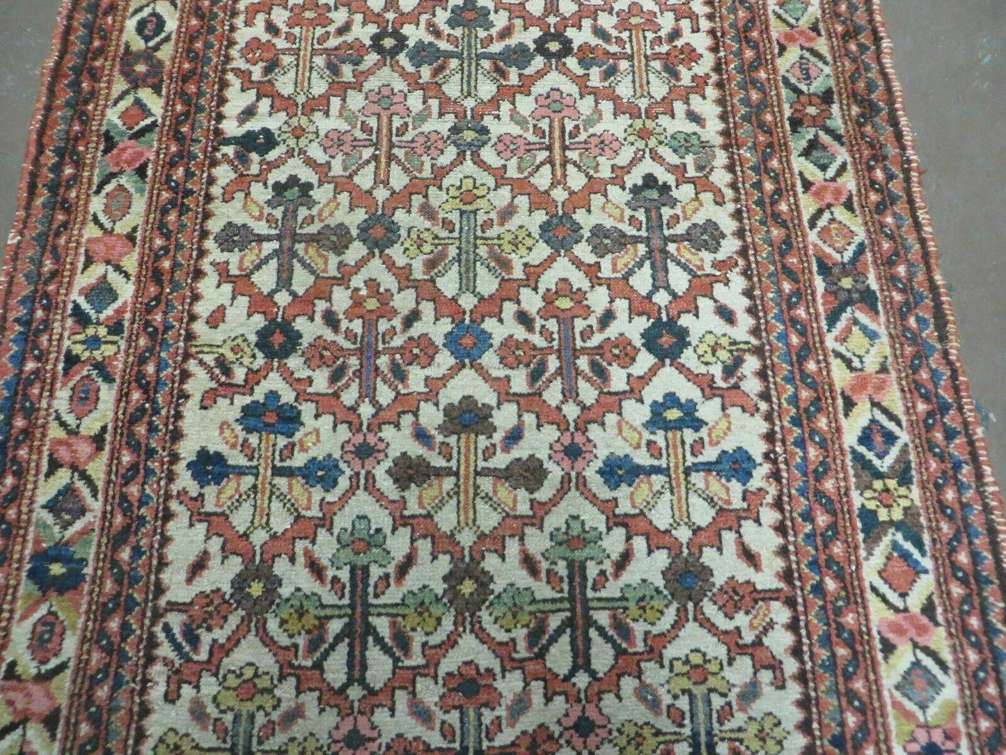 3' 3"X 10' Antique Handmade Caucasian Shirvan Wool Runner Rug Nice - Nuvé