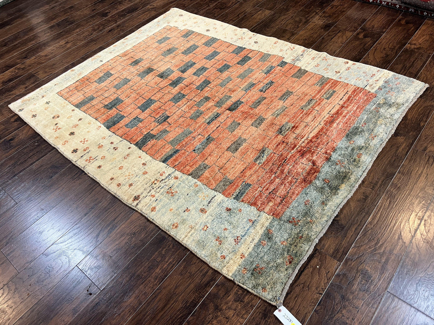 Persian Gabbeh Rug 6x8 ft, Wool Handmade Tribal Rug - Nuvé